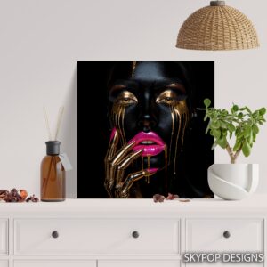 Golden Tears Beauty Art