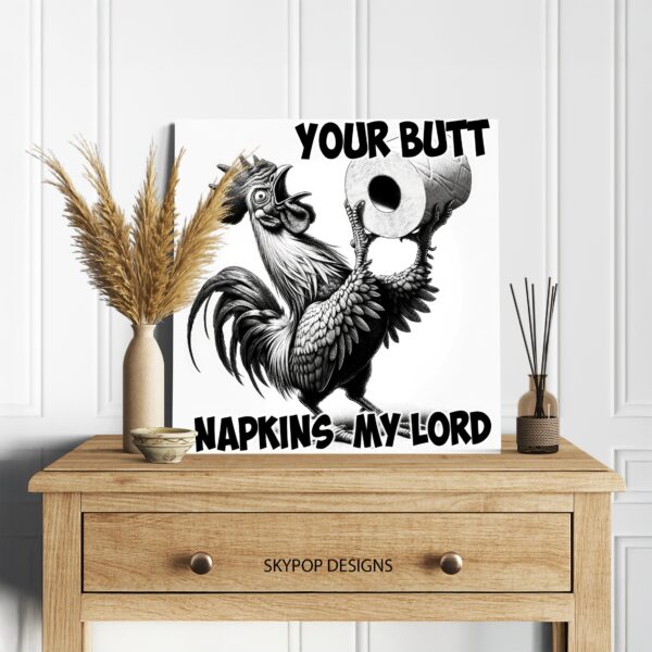Rooster Toilet Paper Art