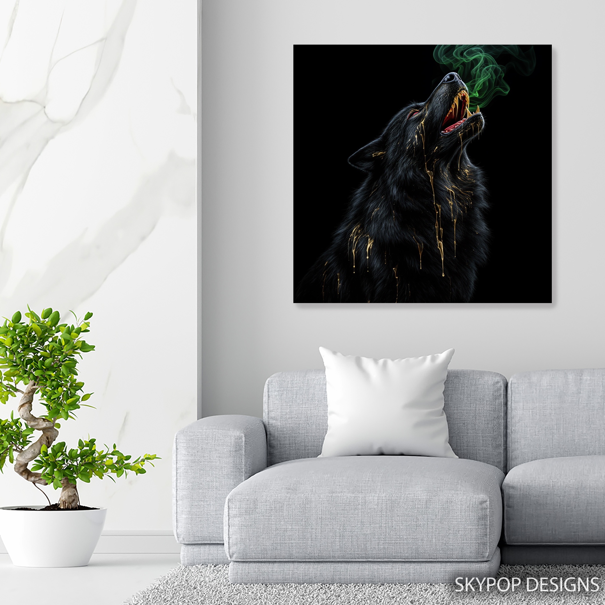 5.jpg Howling Wolf Art