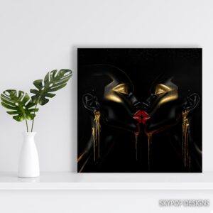 Golden Kiss Black Art