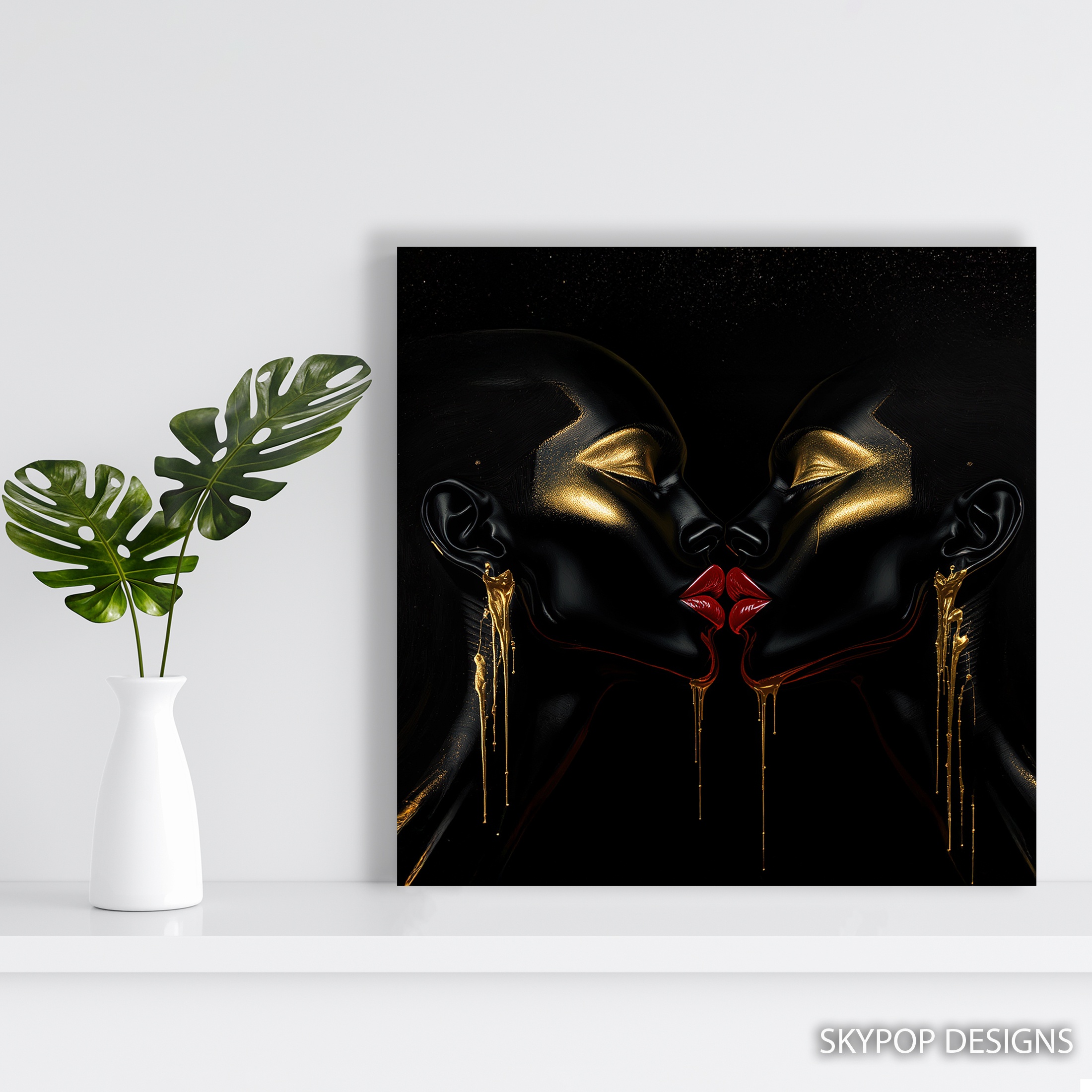 5.jpg Golden Kiss Black Art