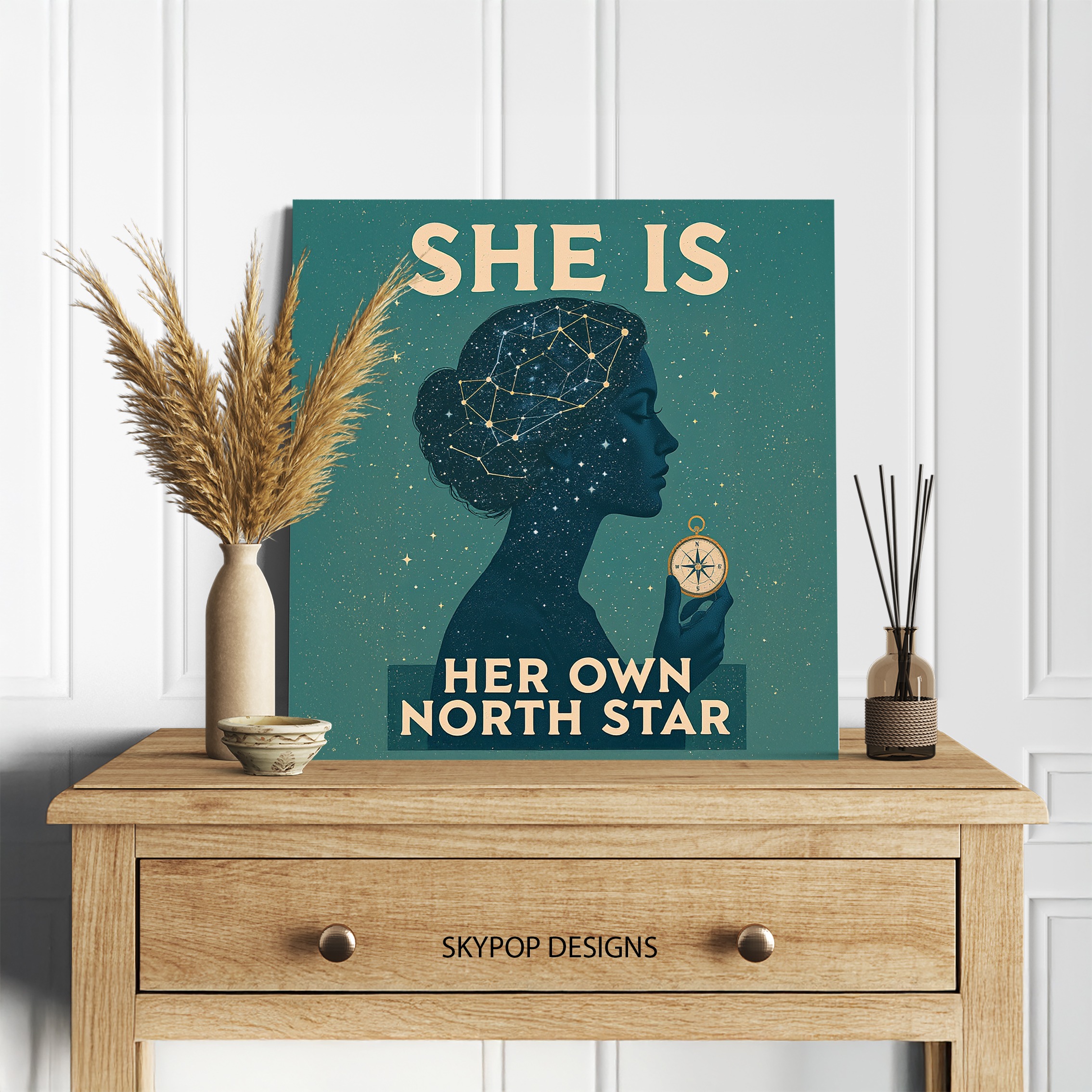 5.jpg Cosmic Woman Compass Art