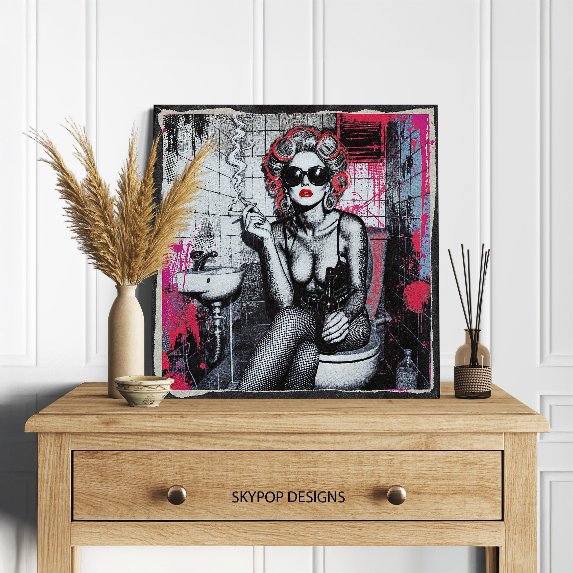 5.jpg Glamorous Bathroom Diva Art