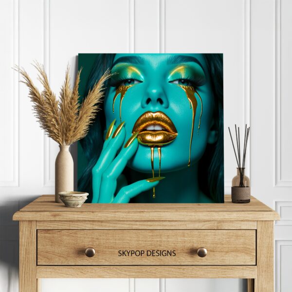 Golden Drip Makeup Art