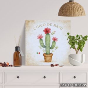 Cinco de Mayo Cactus Art