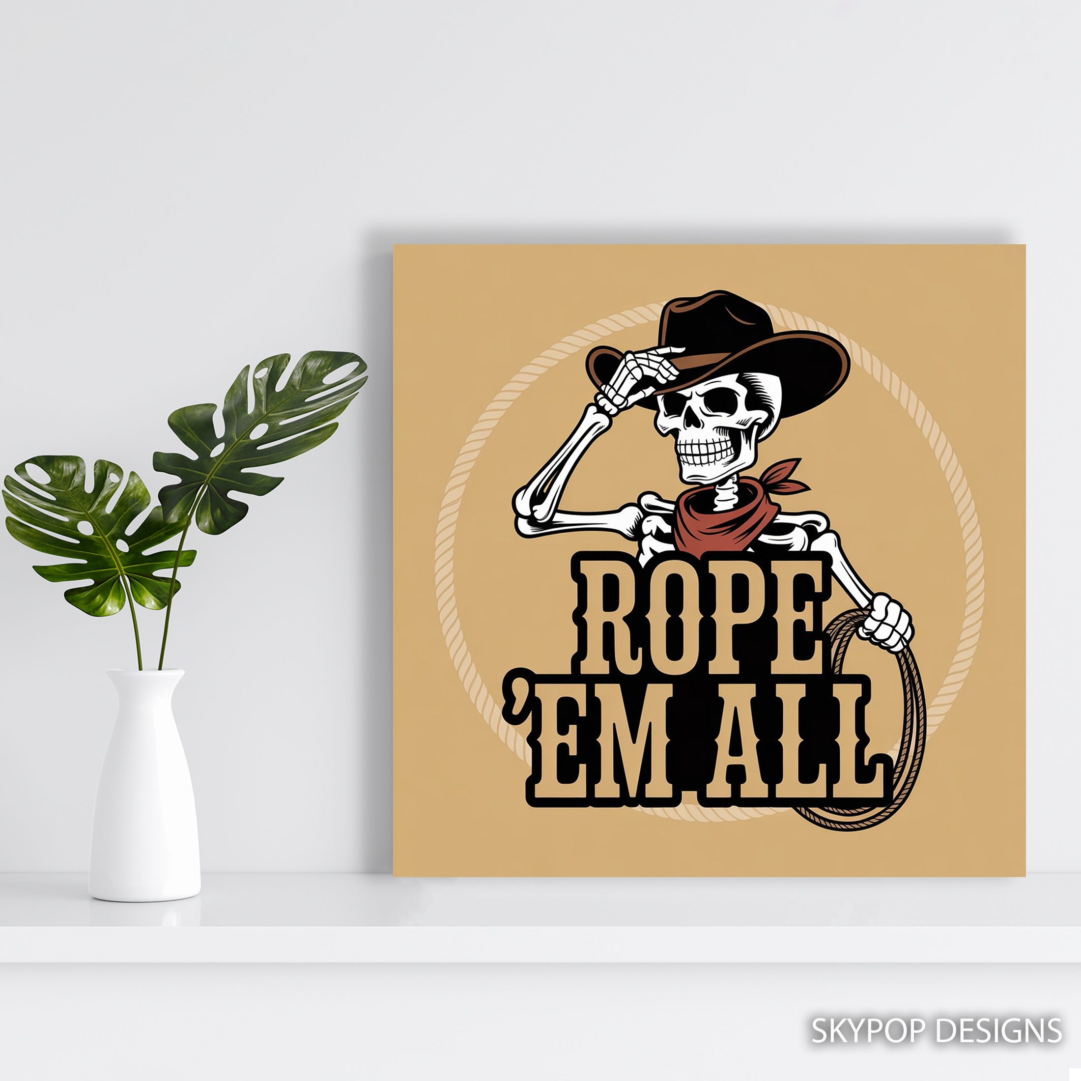 5.jpg Cowboy Skull Art