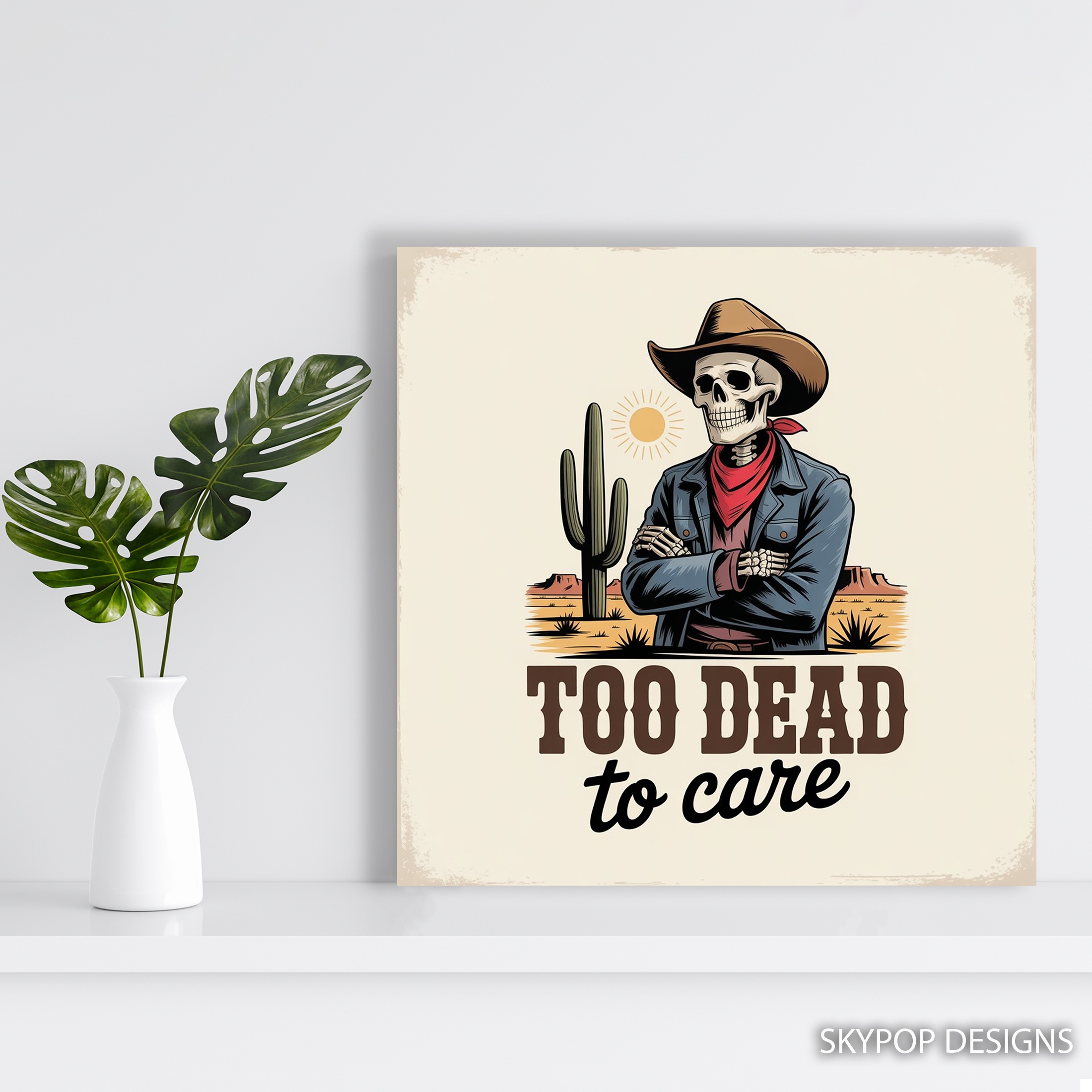 5.jpg Cowboy Skull Art