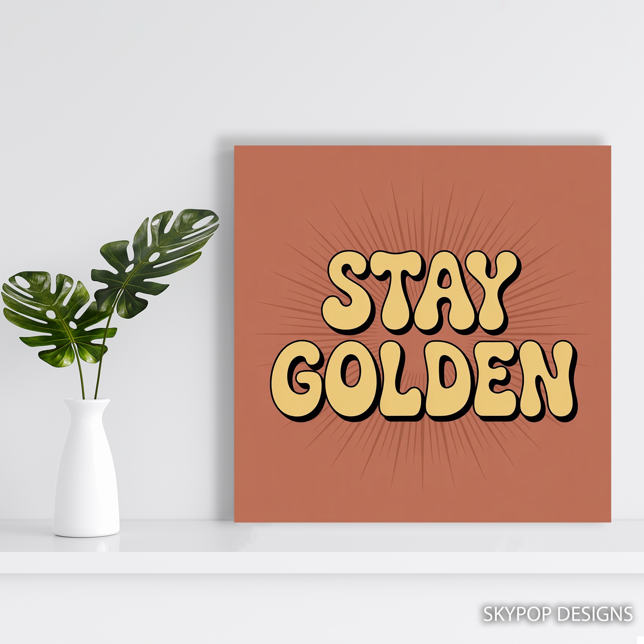 5.jpg Retro Stay Golden Art