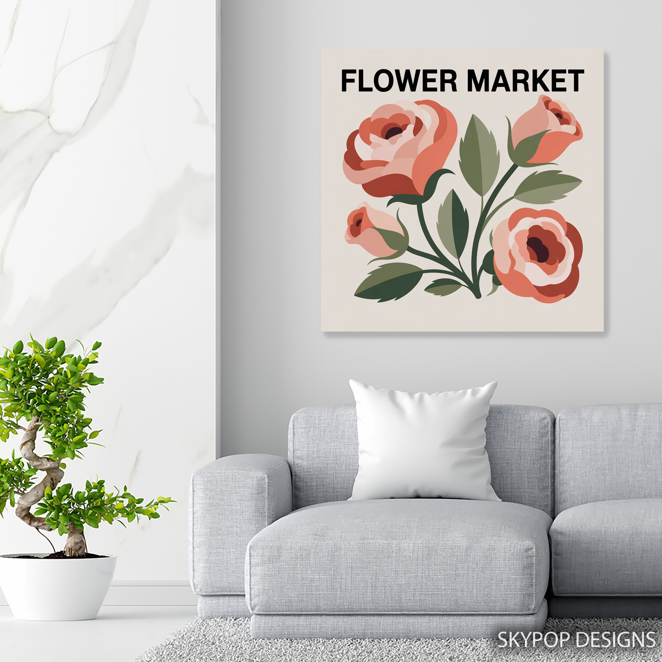 5.jpg Vintage Flower Market Art