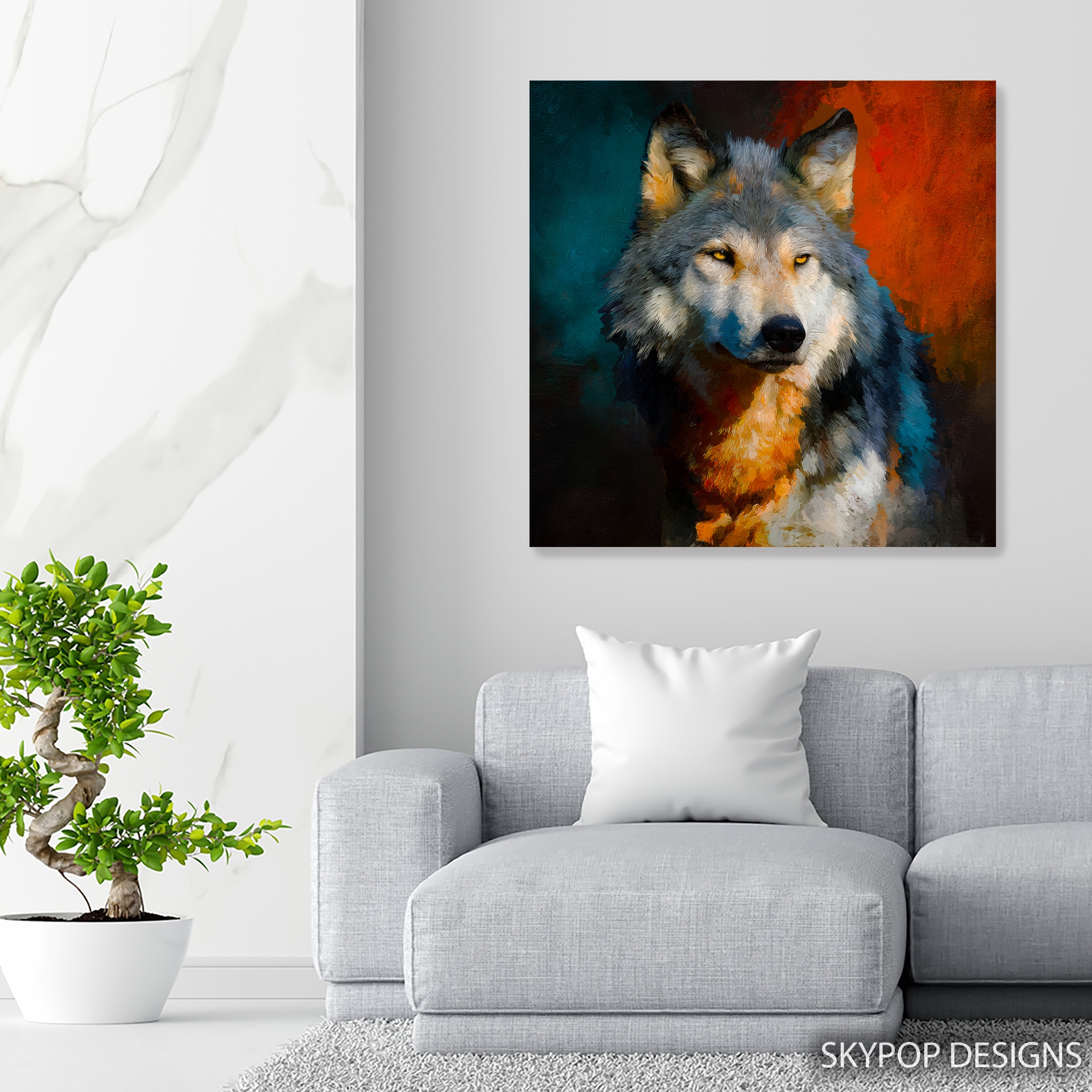 5.jpg Wolf Portrait Art