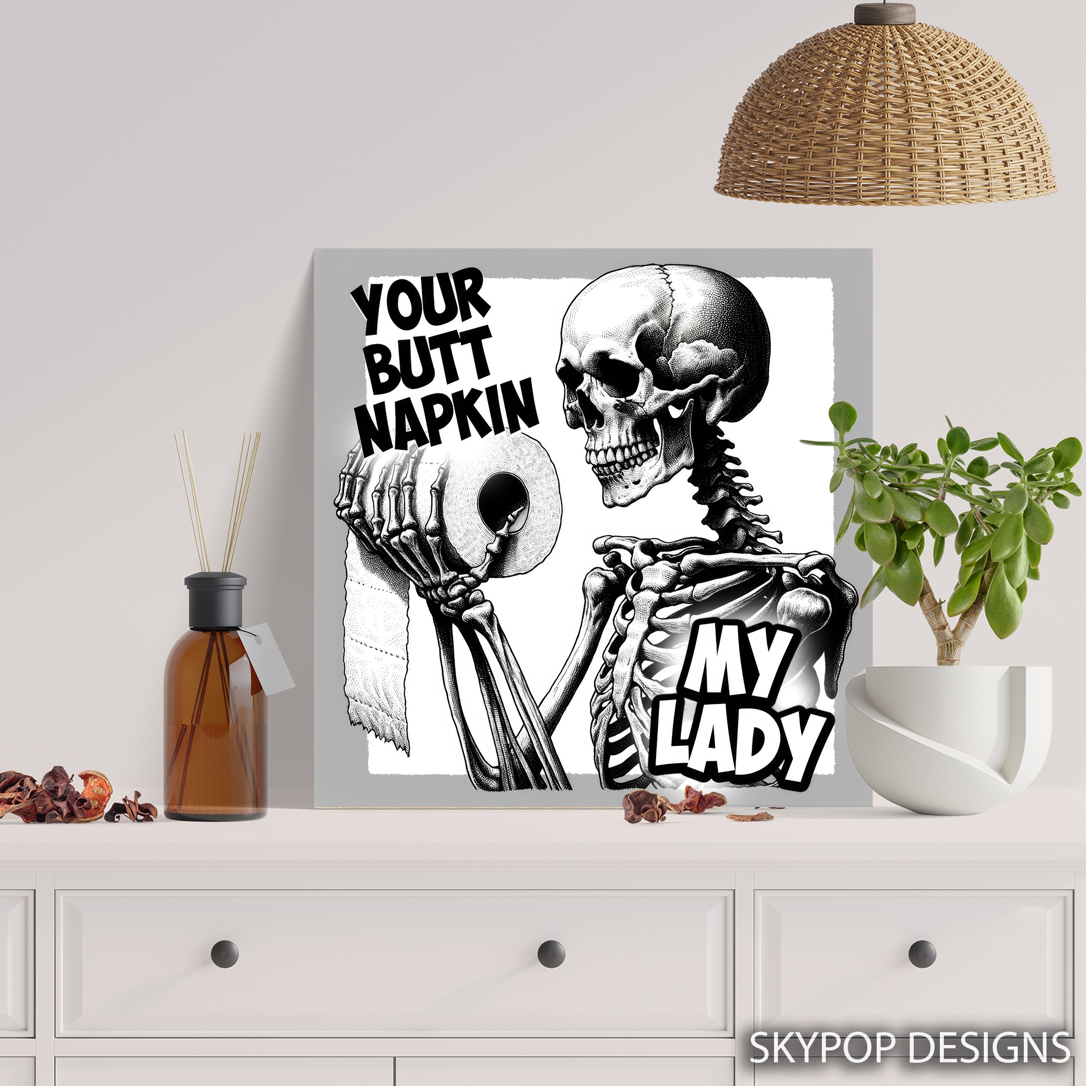 5.jpg Skeleton Toilet Paper Humor Art