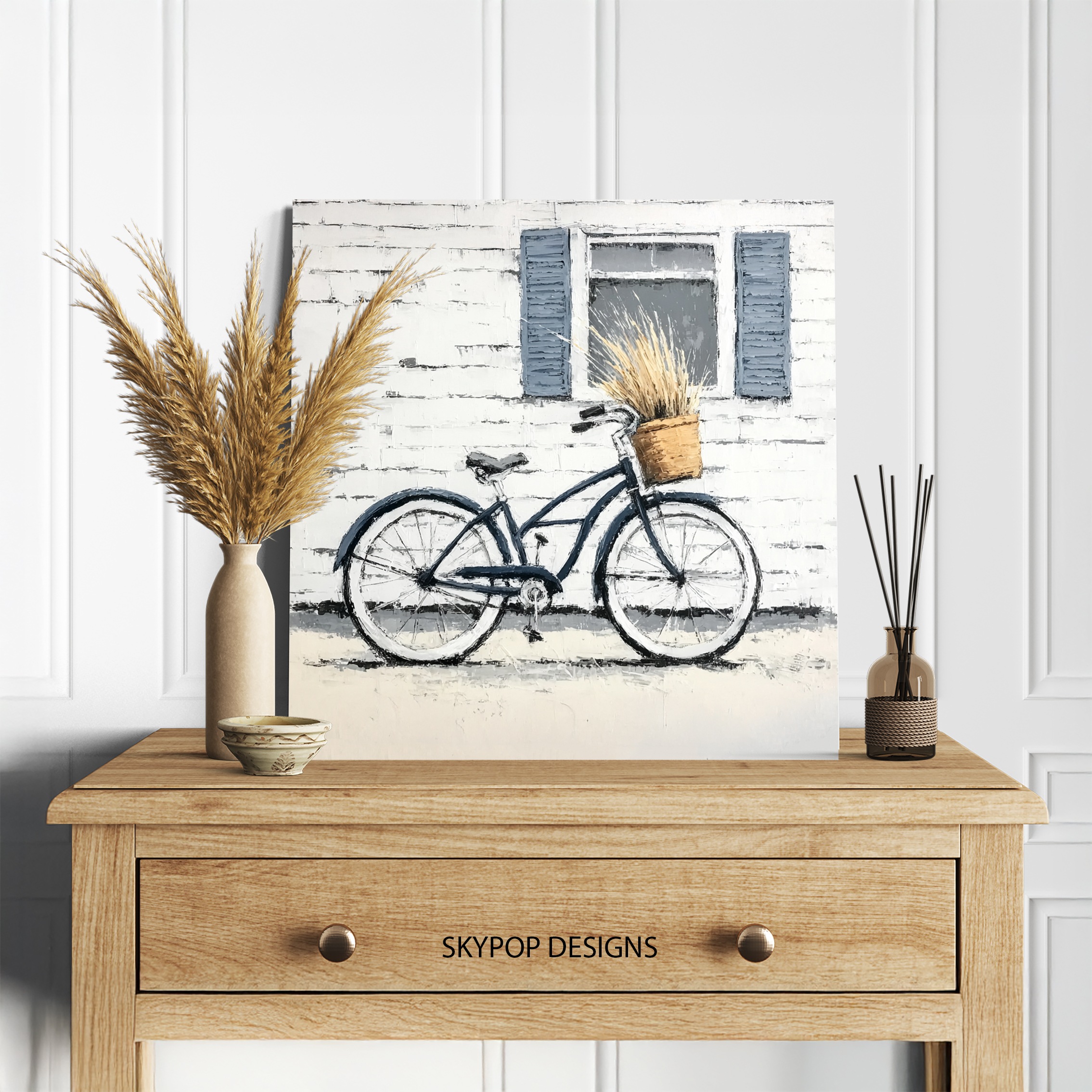 5.jpg Vintage Bicycle Basket Art