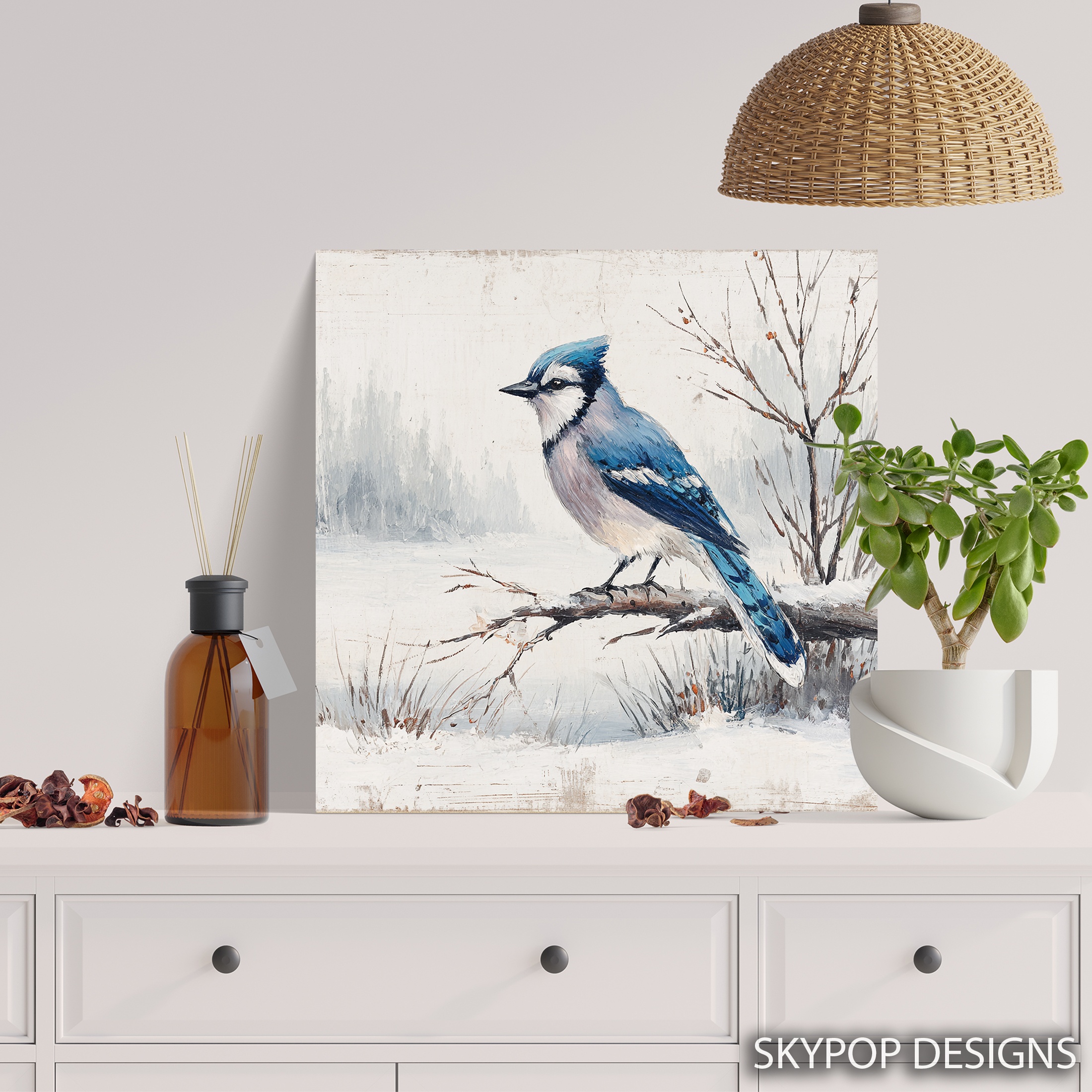 5.jpg Blue Jay Winter Art