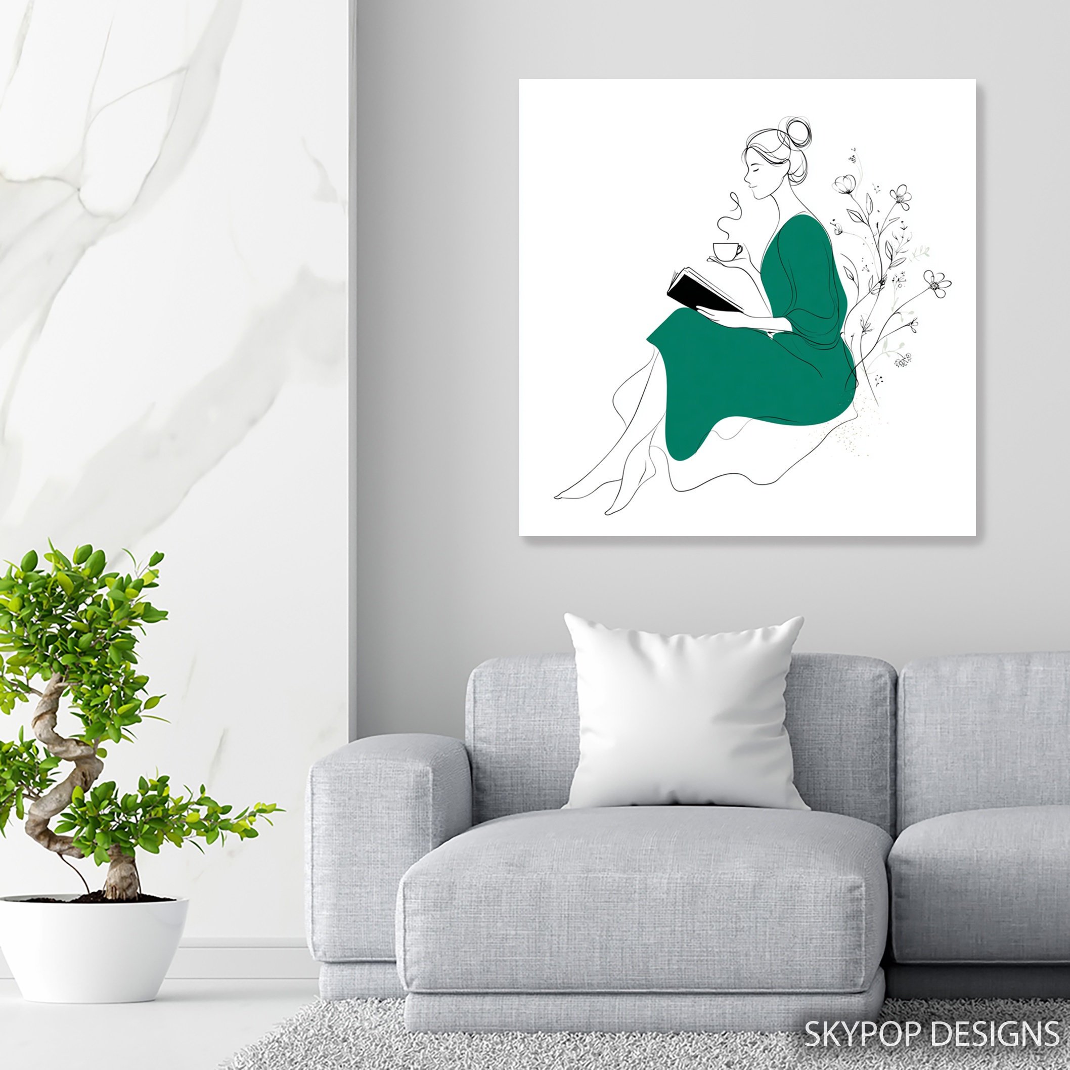 5.jpg Serene Reading Moment Art