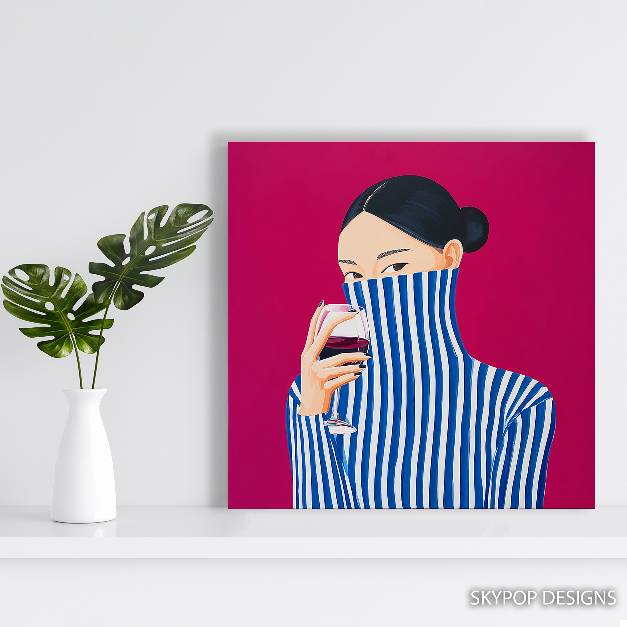 5.jpg Striped Turtleneck Art