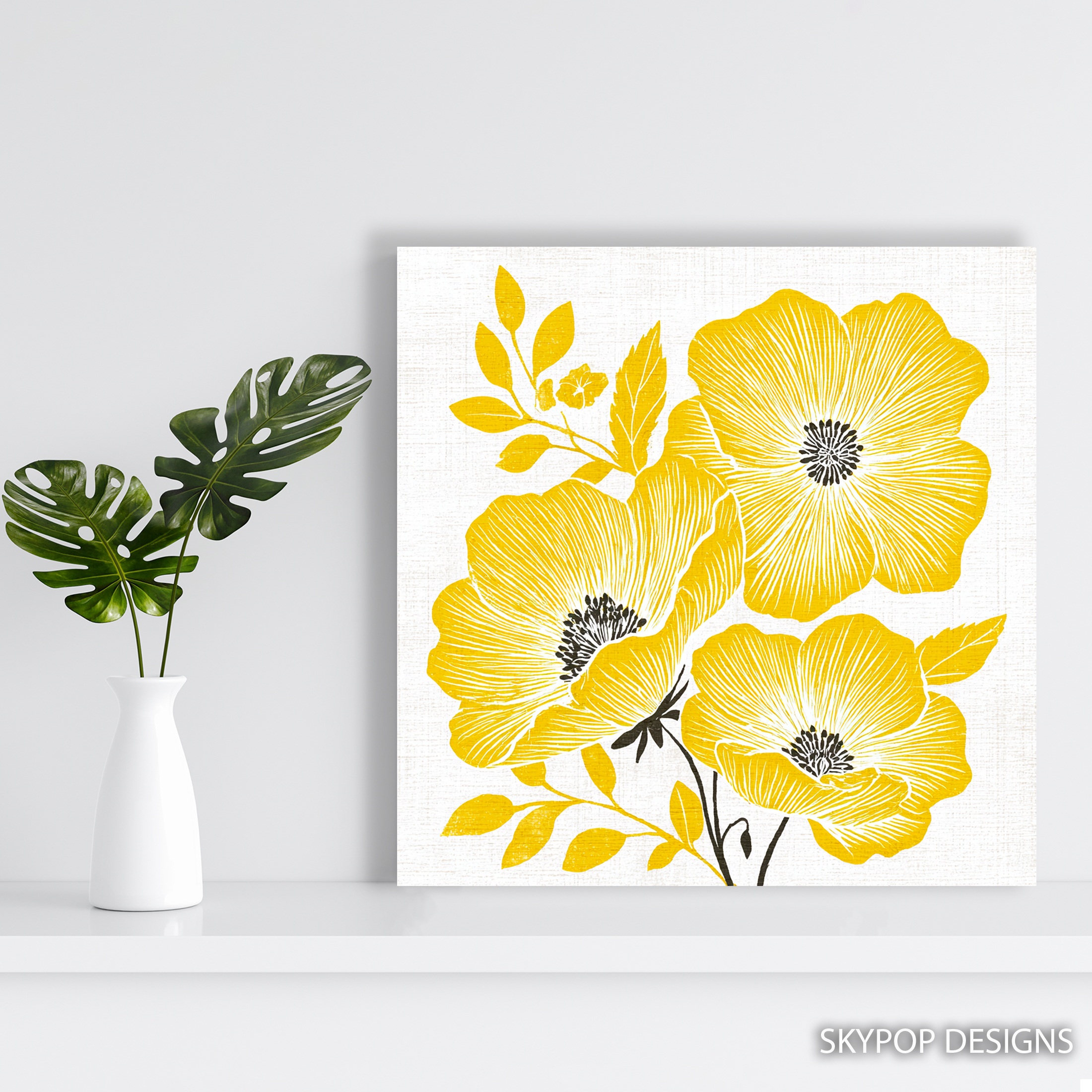 5.jpg Yellow Poppy Art