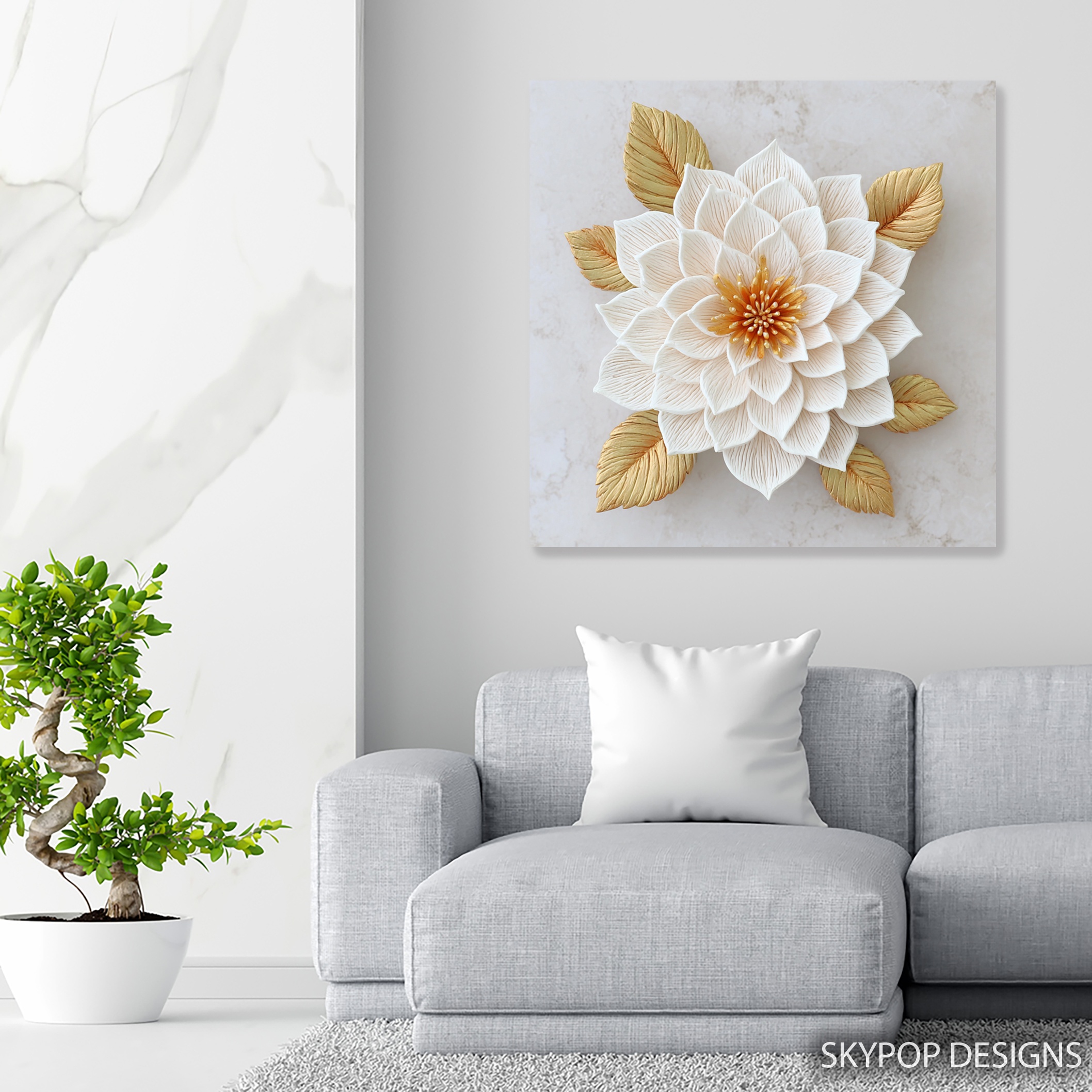 5.jpg Elegant White Lotus Art