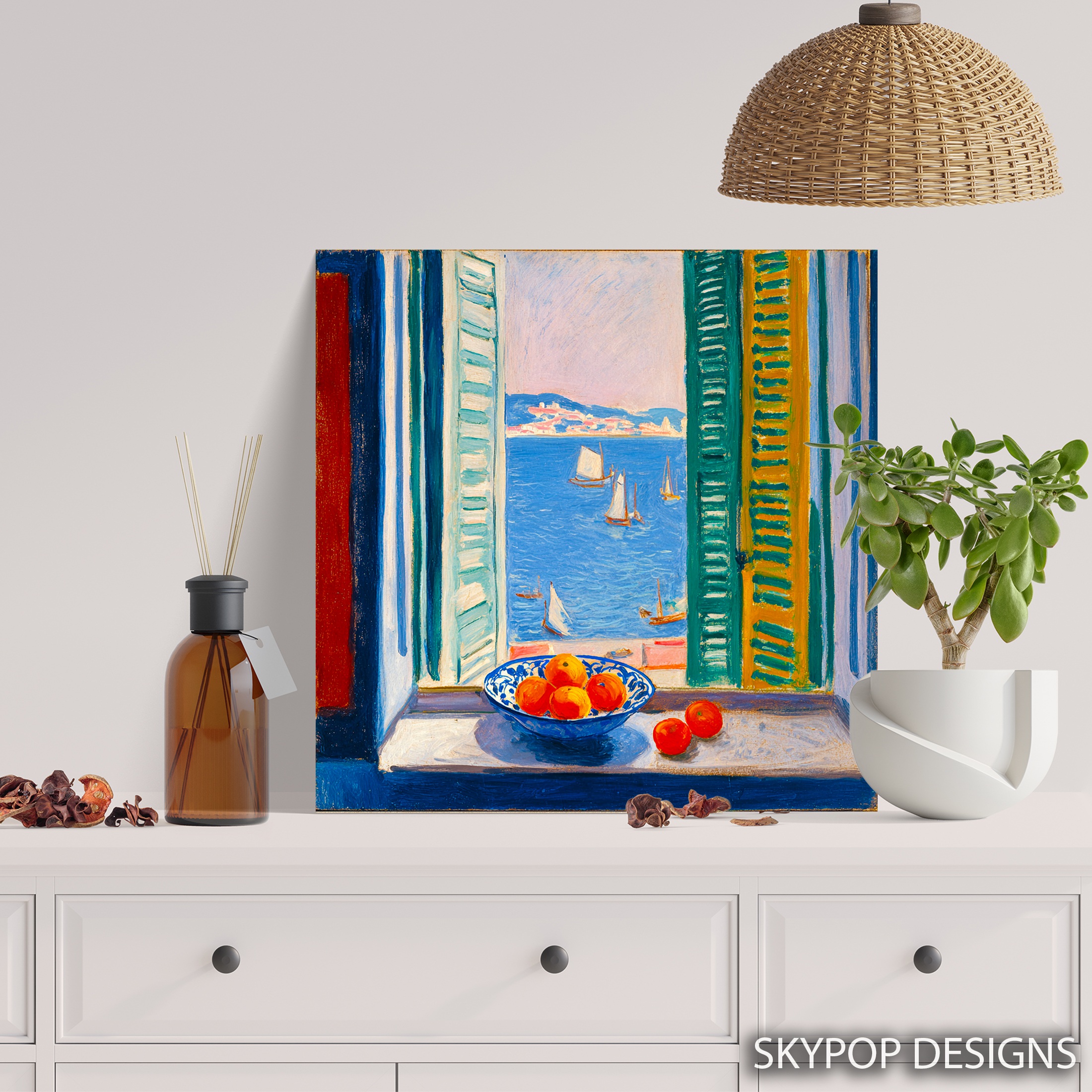 5.jpg Mediterranean Window View Art