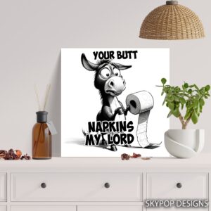 Donkey And Toilet Paper Art
