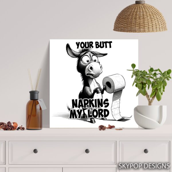 Donkey And Toilet Paper Art