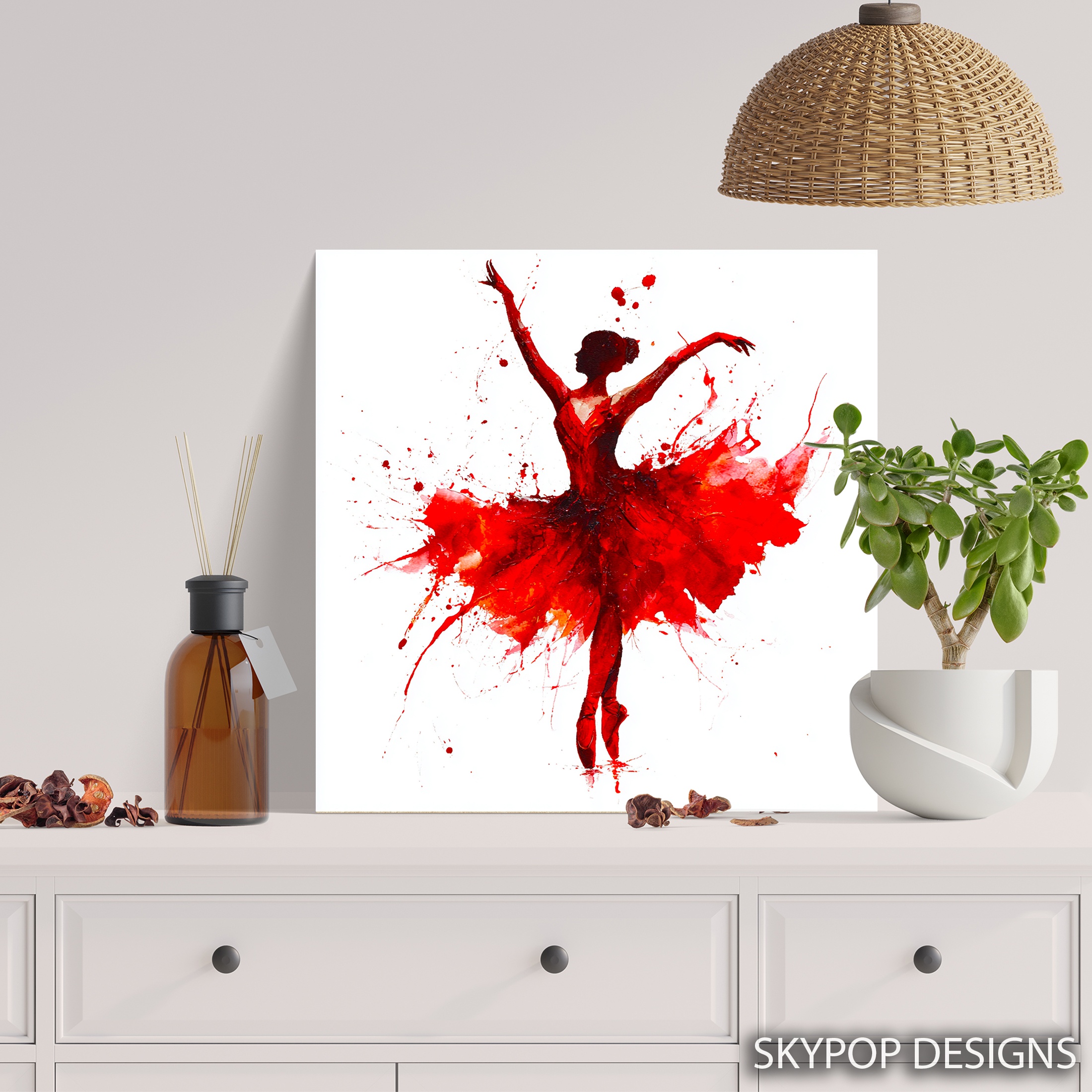 5.jpg Red Ballerina Art