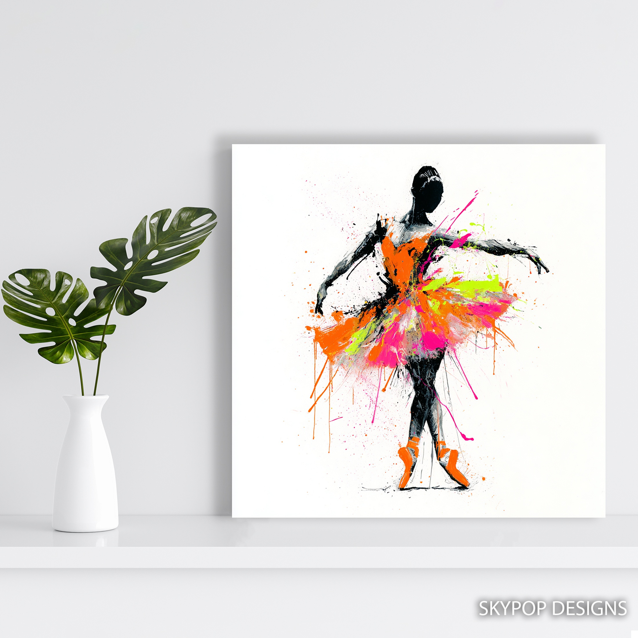 5.jpg Colorful Ballet Dancer Art