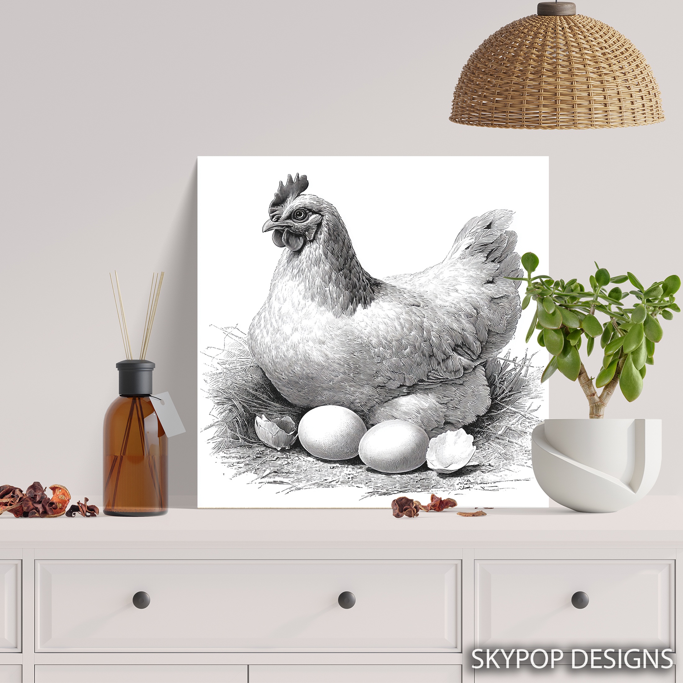 5.jpg Hen and Eggs Art