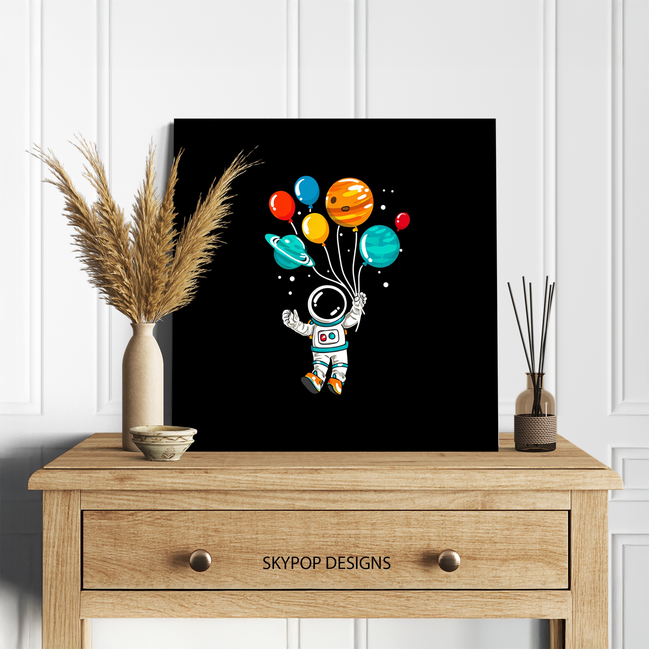 5.jpg Astronaut Planet Balloon Art