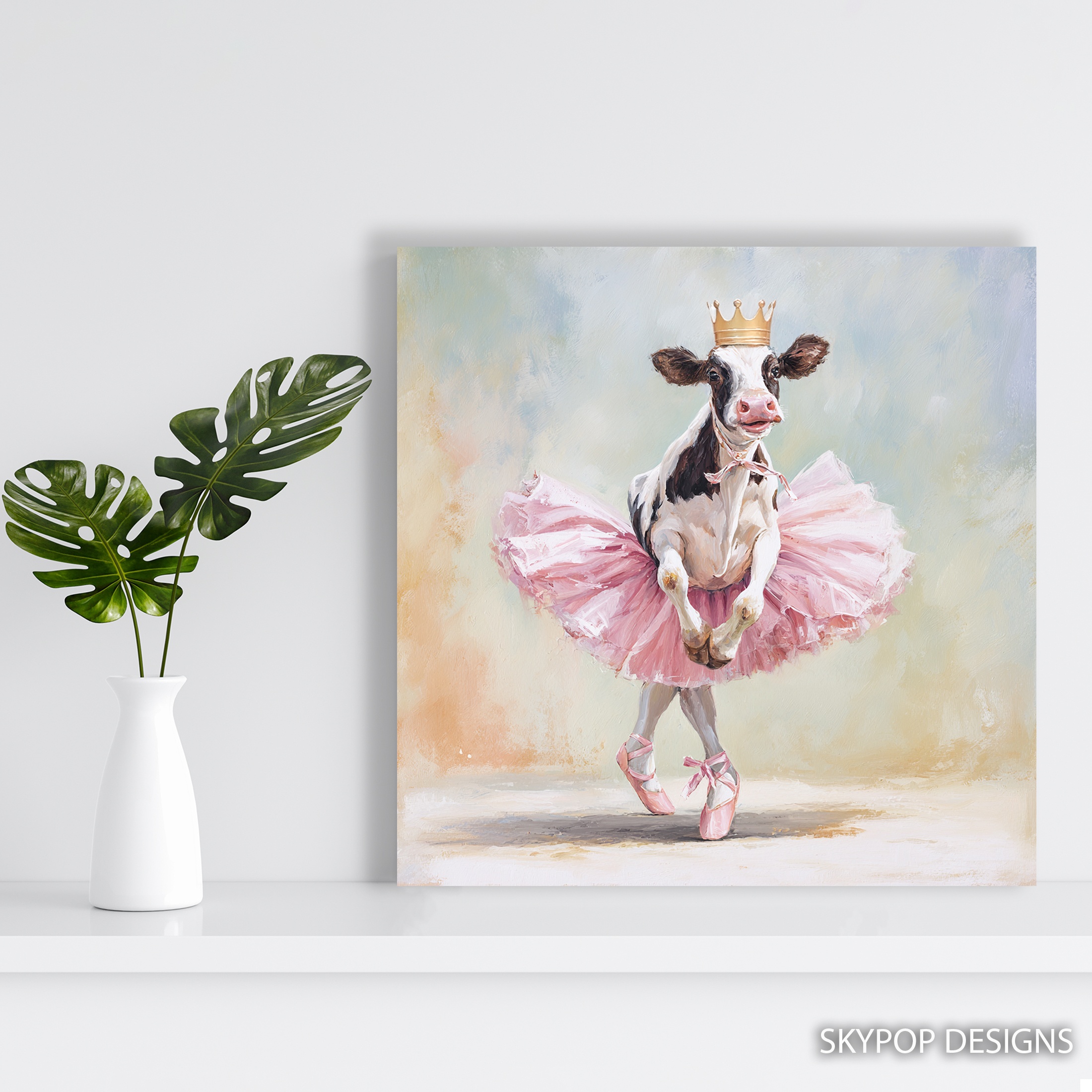 5.jpg Ballerina Cow Art