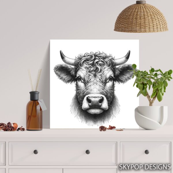 Highland Cow Art