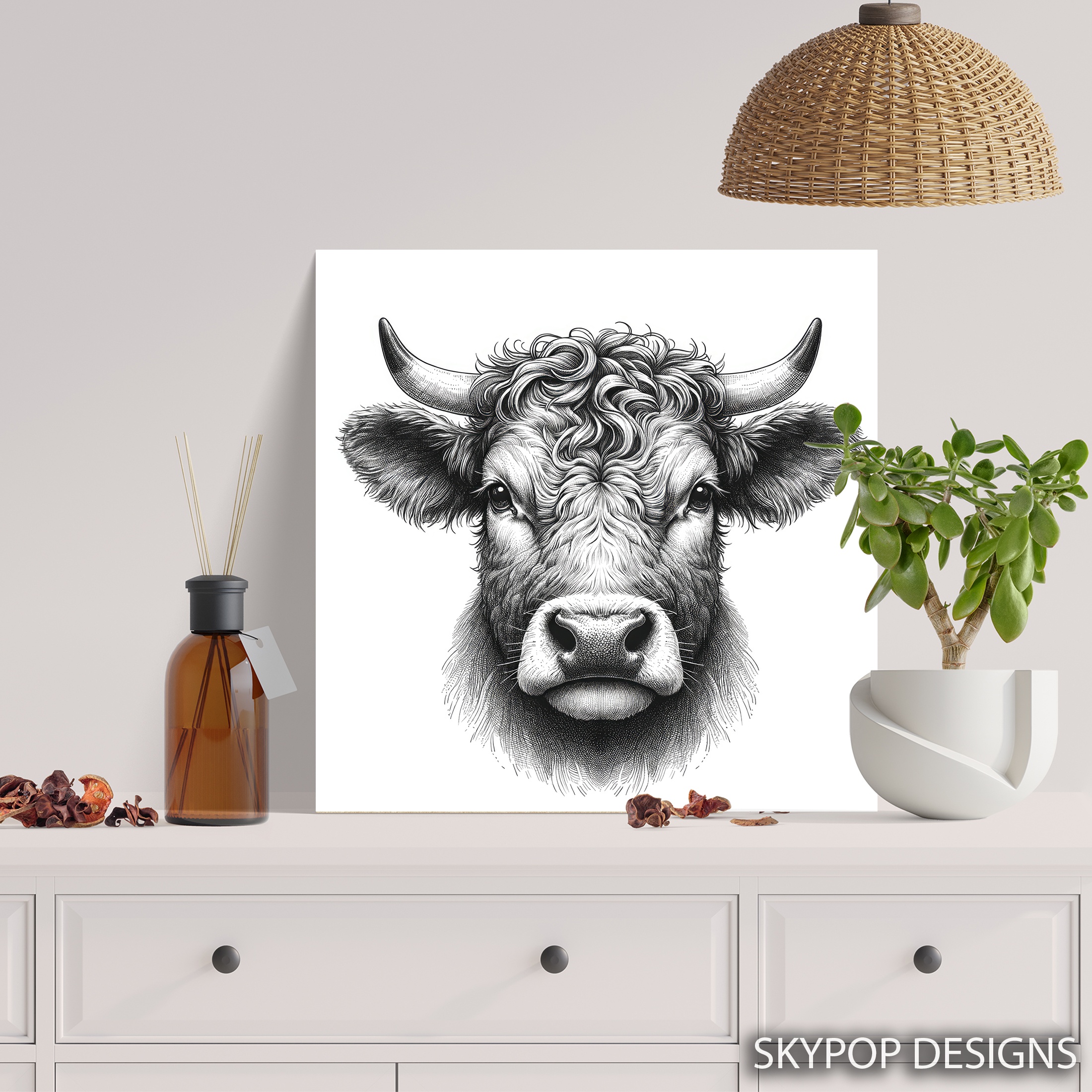 5.jpg Highland Cow Art