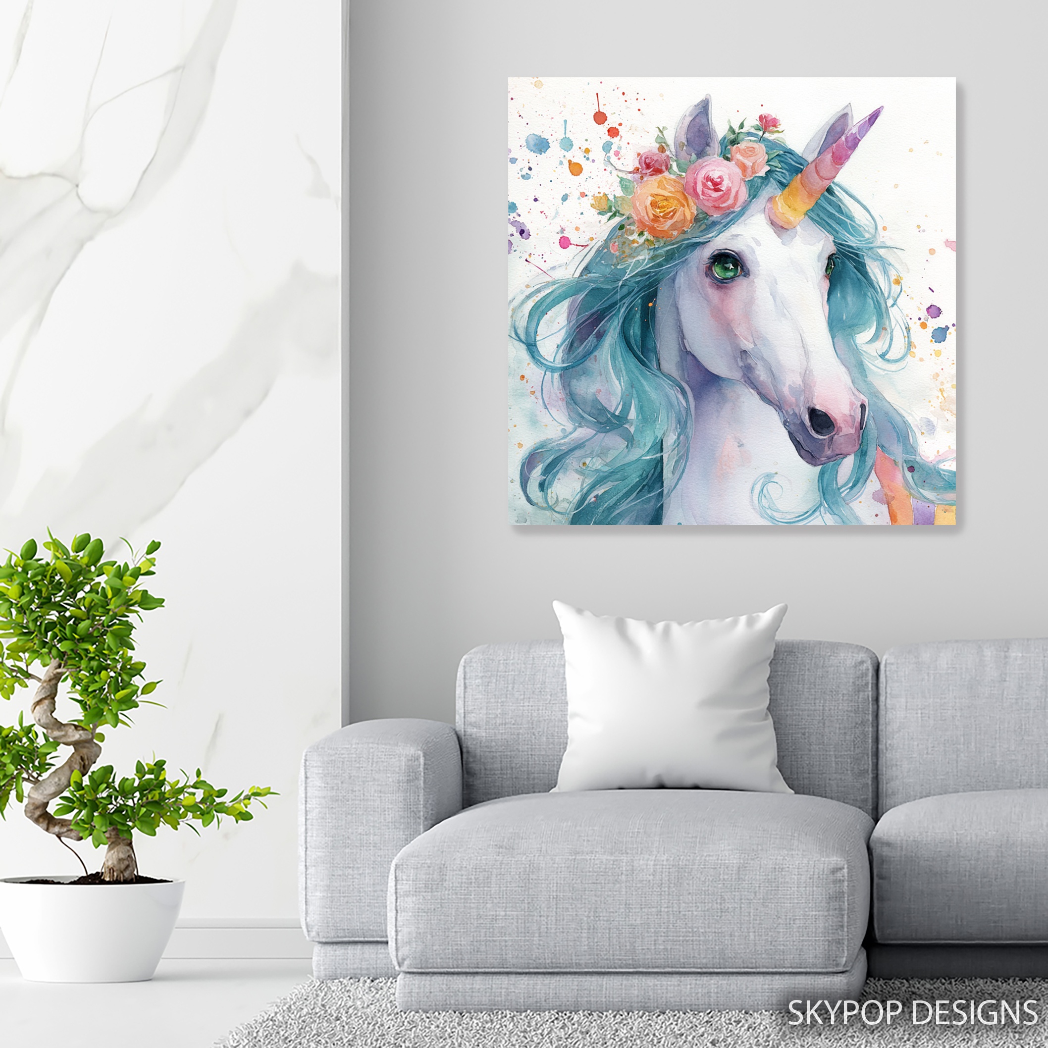 5.jpg Unicorn Flower Crown Art
