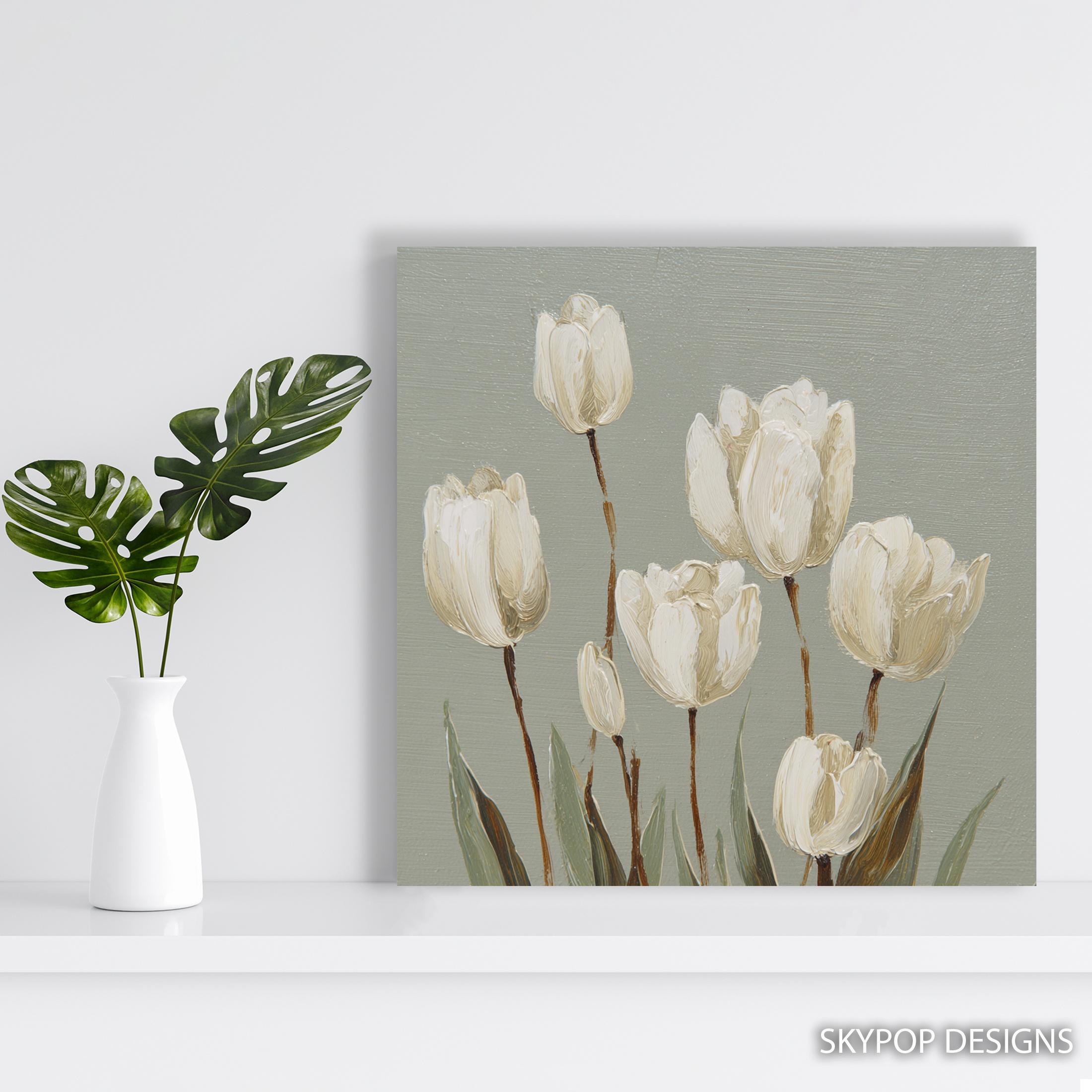 5.jpg White Tulip Art