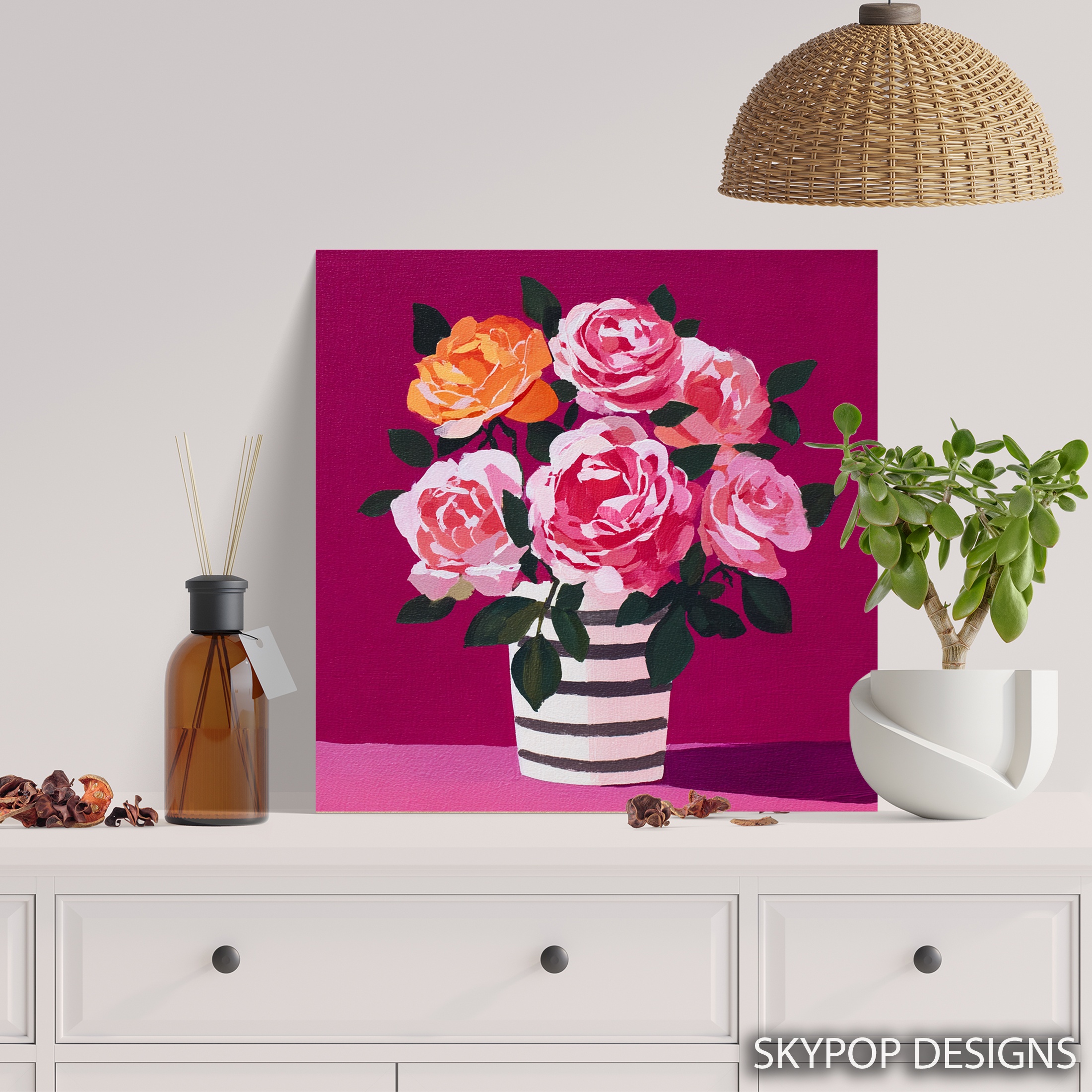 5.jpg Vibrant Rose Bouquet Art