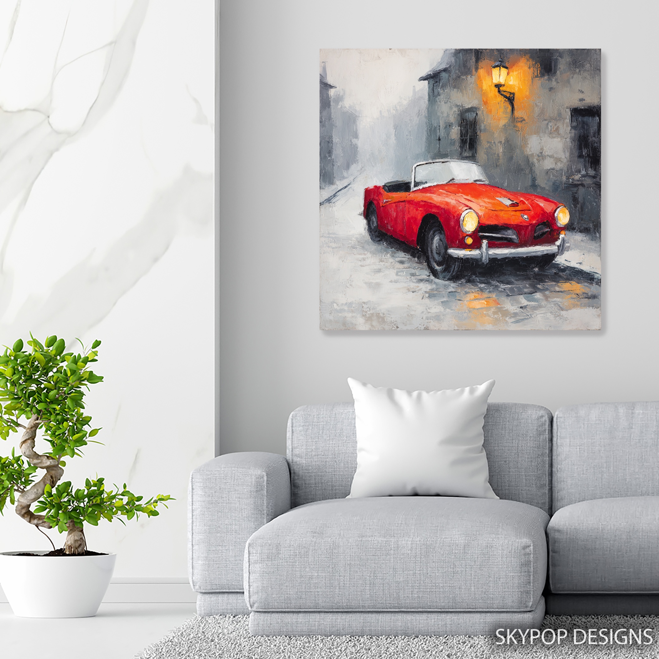 5.jpg Classic Red Convertible Art