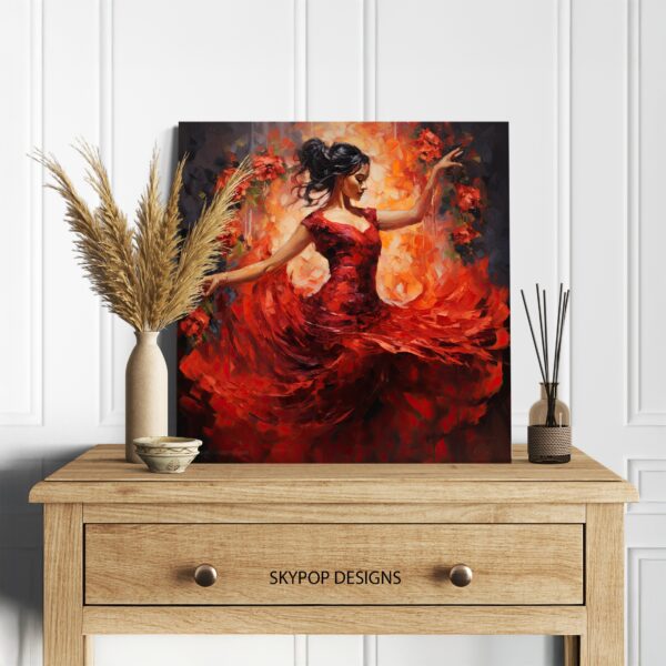 Passionate Dancer Red Art