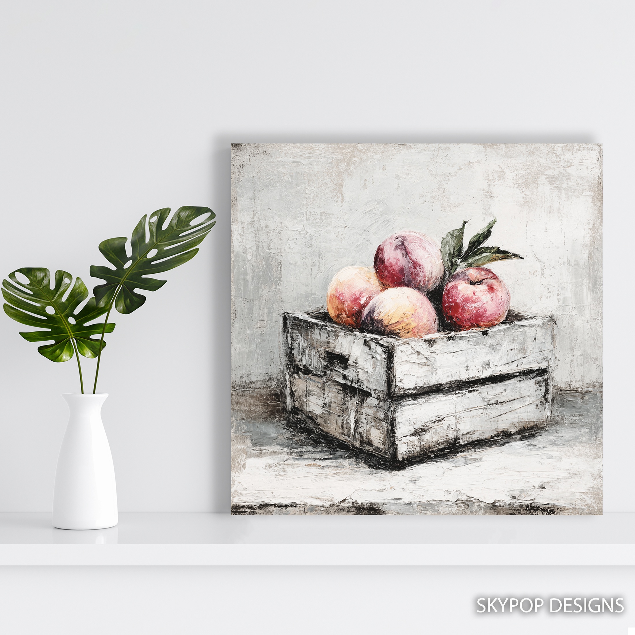 5.jpg Rustic Peach Crate Art
