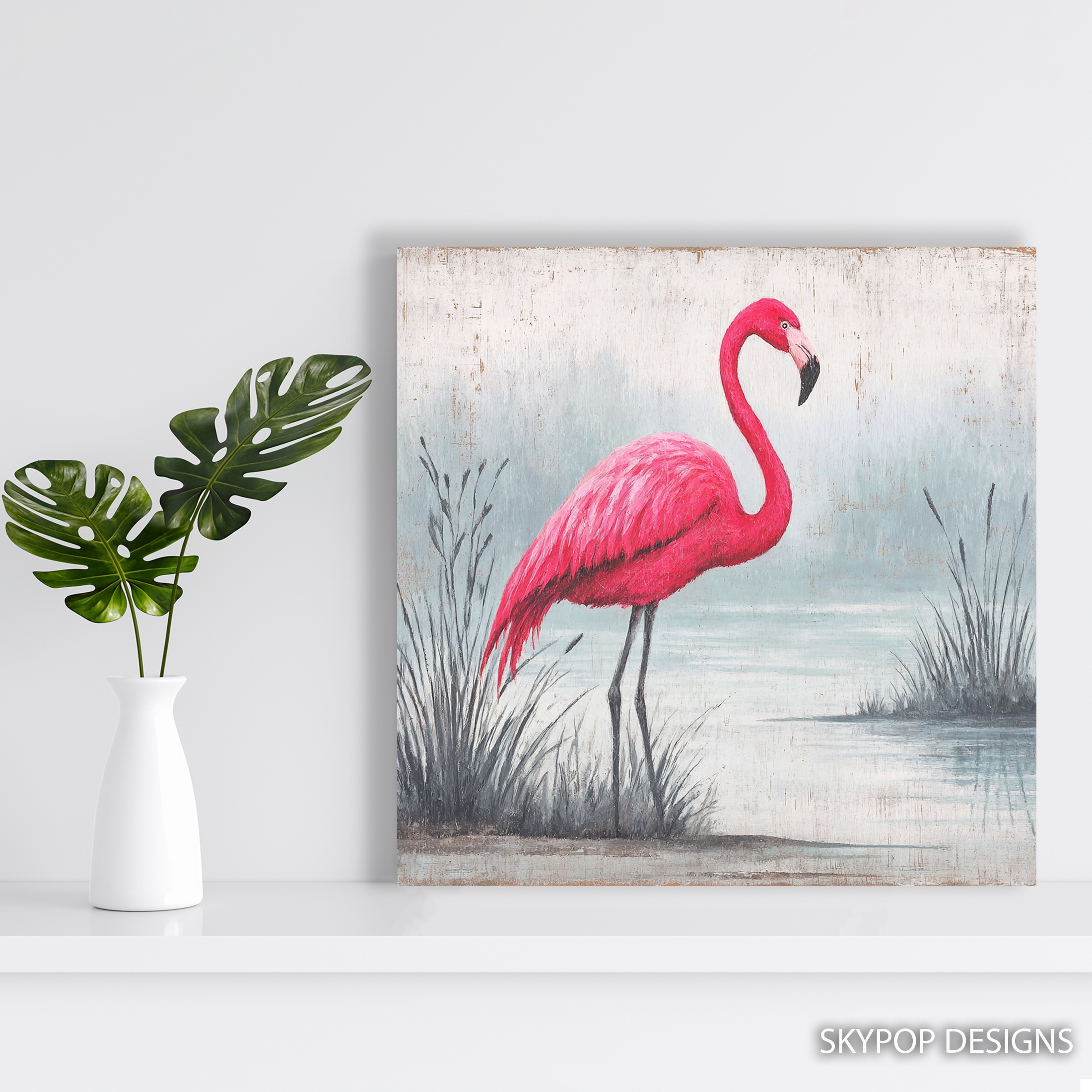 5.jpg Pink Flamingo Art