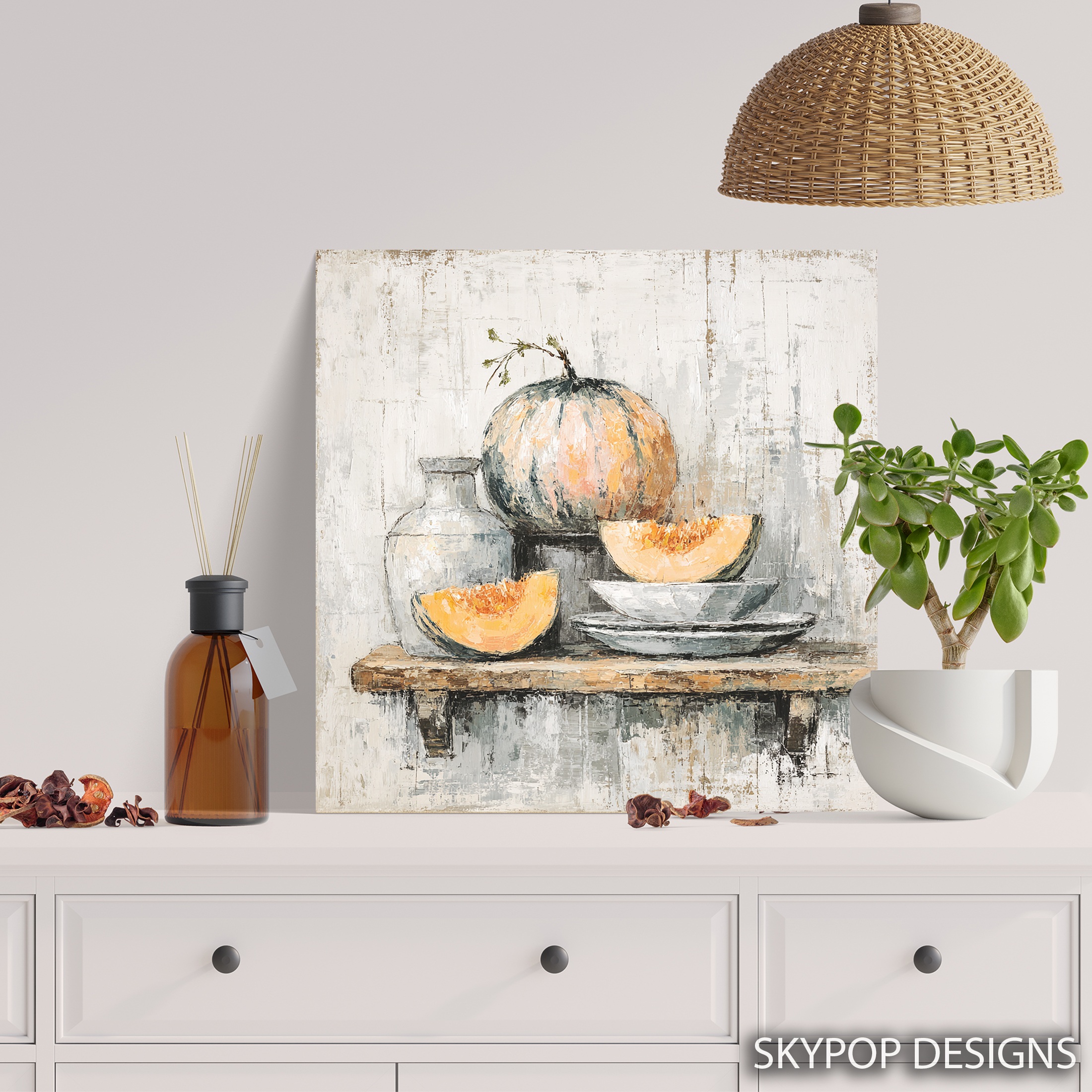 5.jpg Rustic Melon Still Life Art