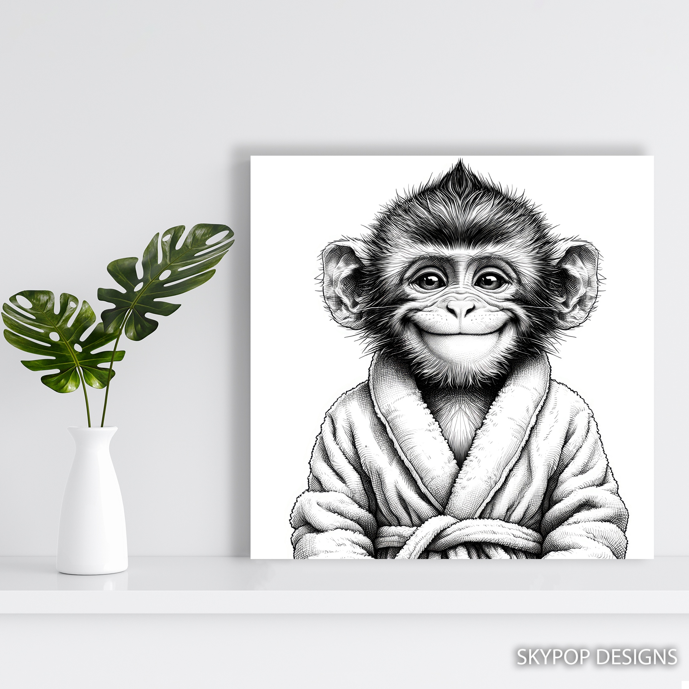 5.jpg Chimpanzee Art
