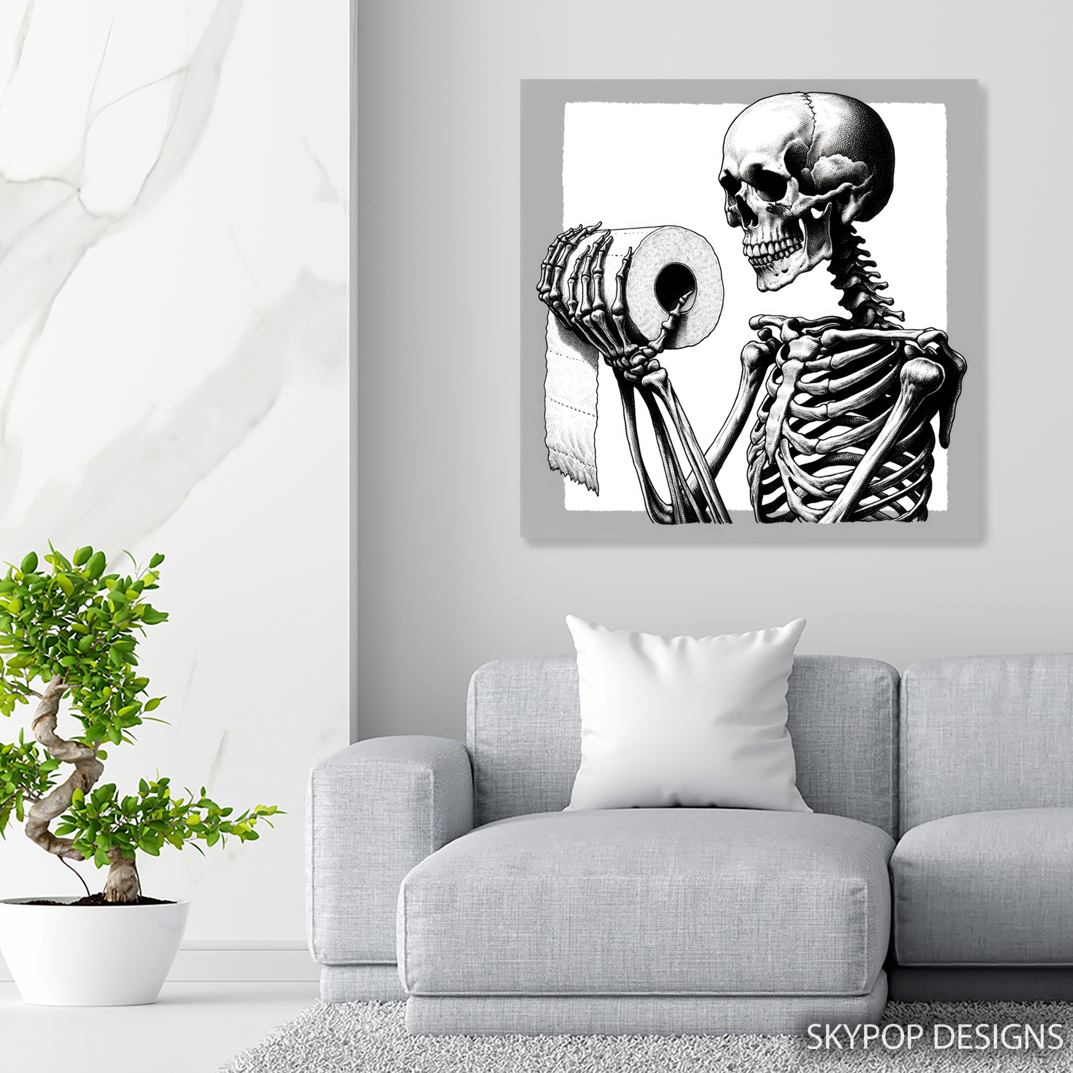 5.jpg Skeleton Toilet Paper Art