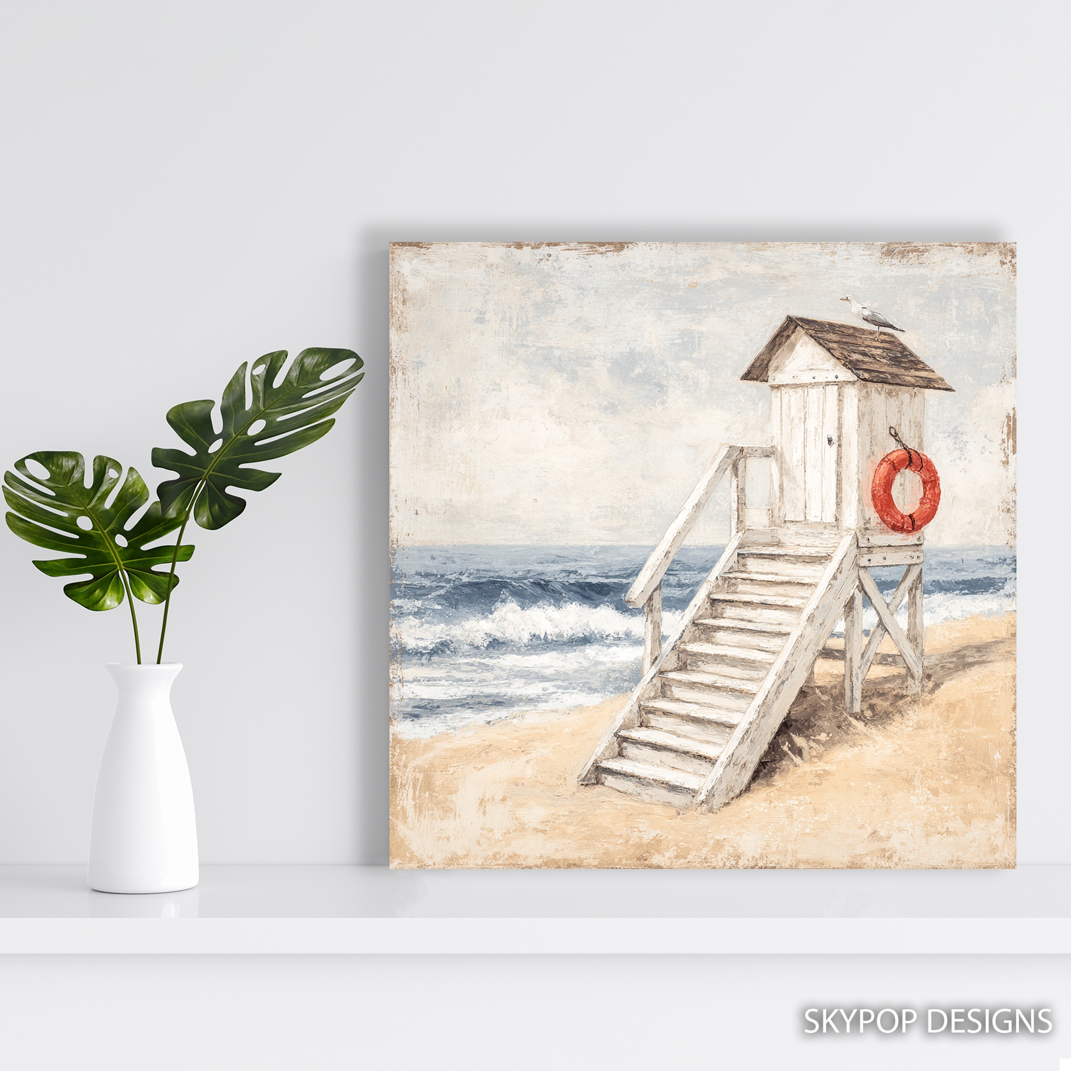 5.jpg Seagull Beach Lifeguard Stand Art