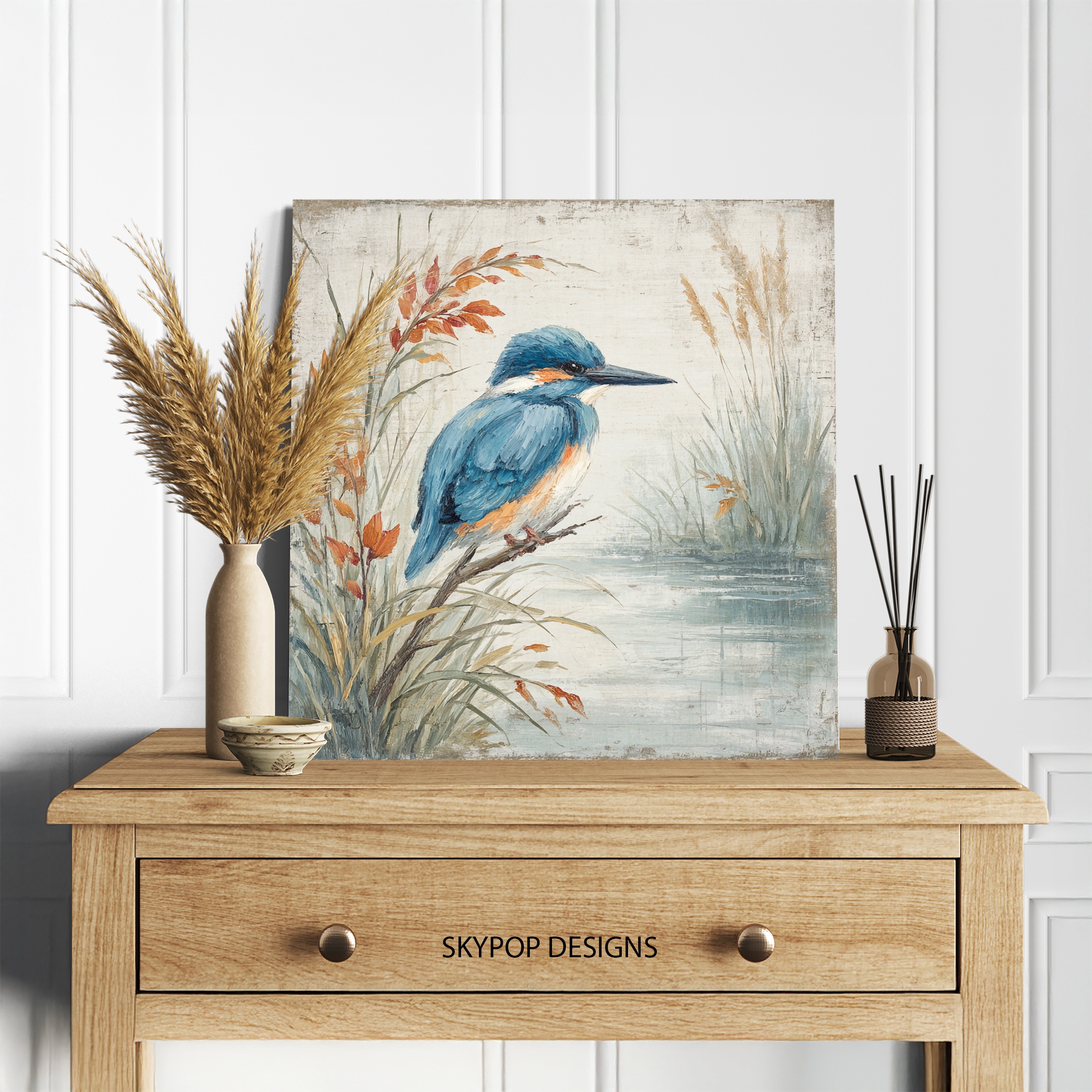 5.jpg Kingfisher Bird Art
