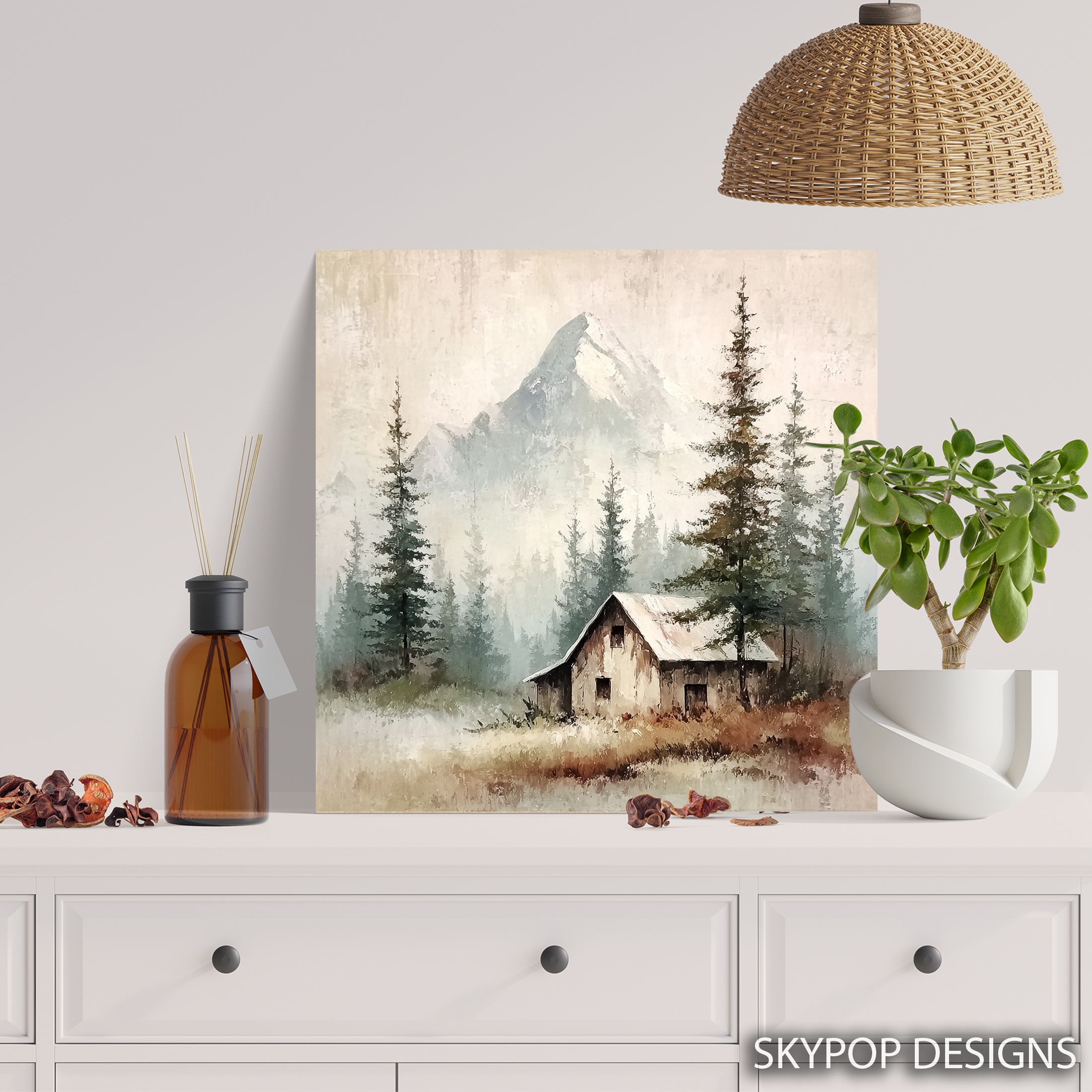 5.jpg Mountain Cabin Art