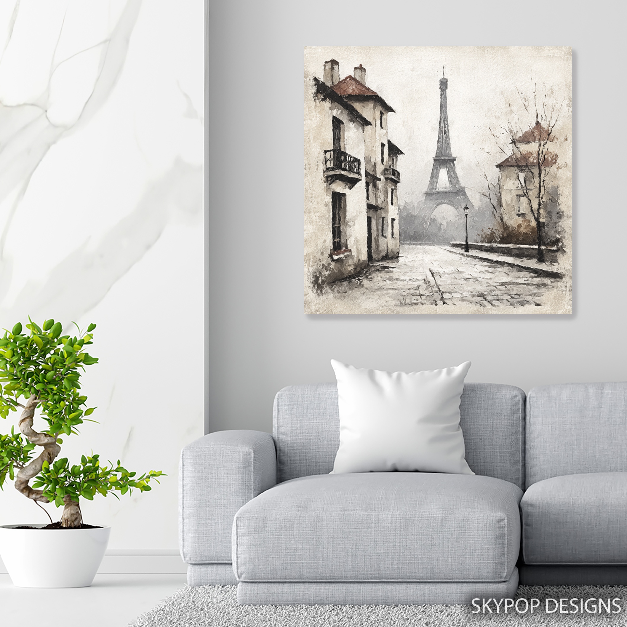 5.jpg Parisian Street Eiffel Tower Art