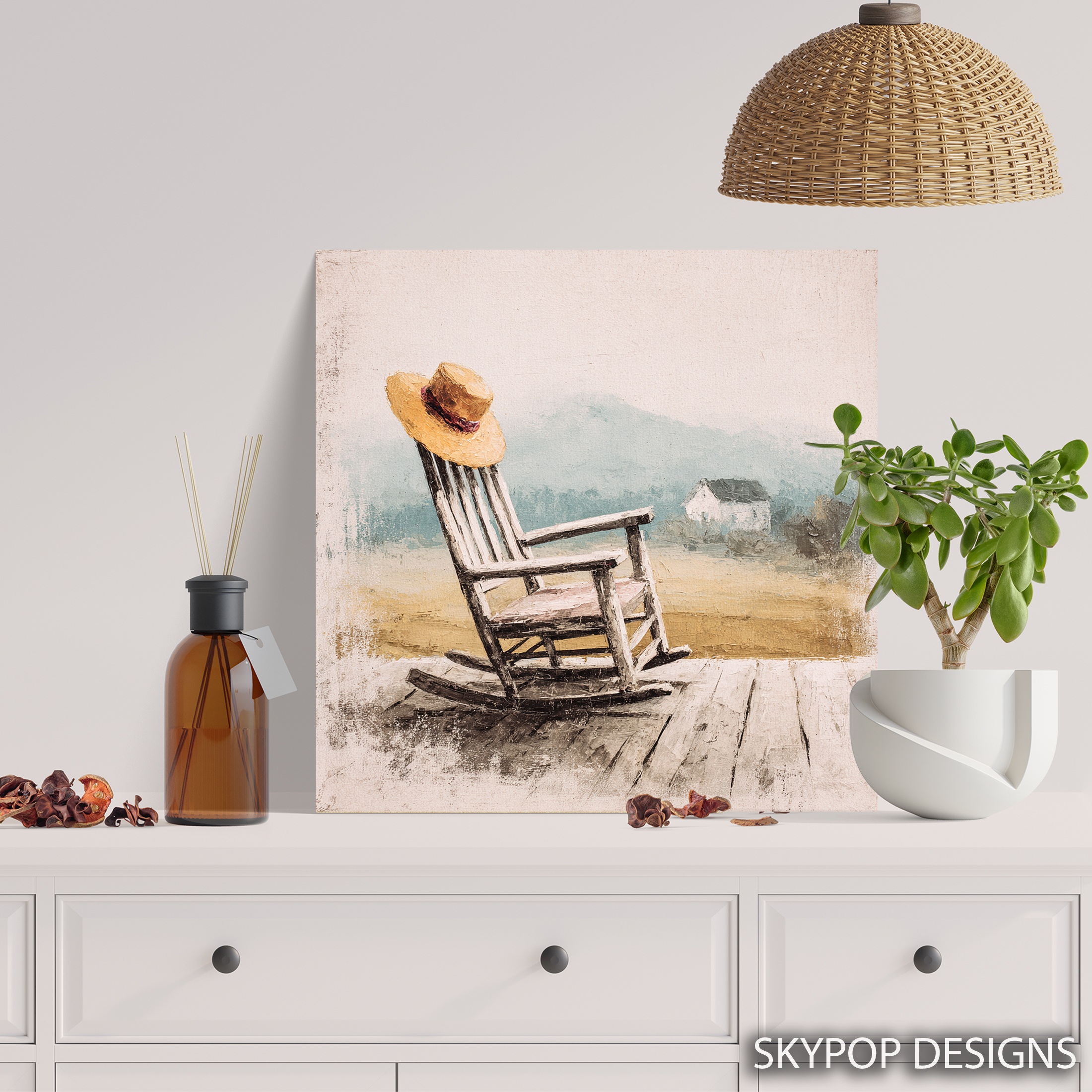 5.jpg Rustic Rocking Chair Art