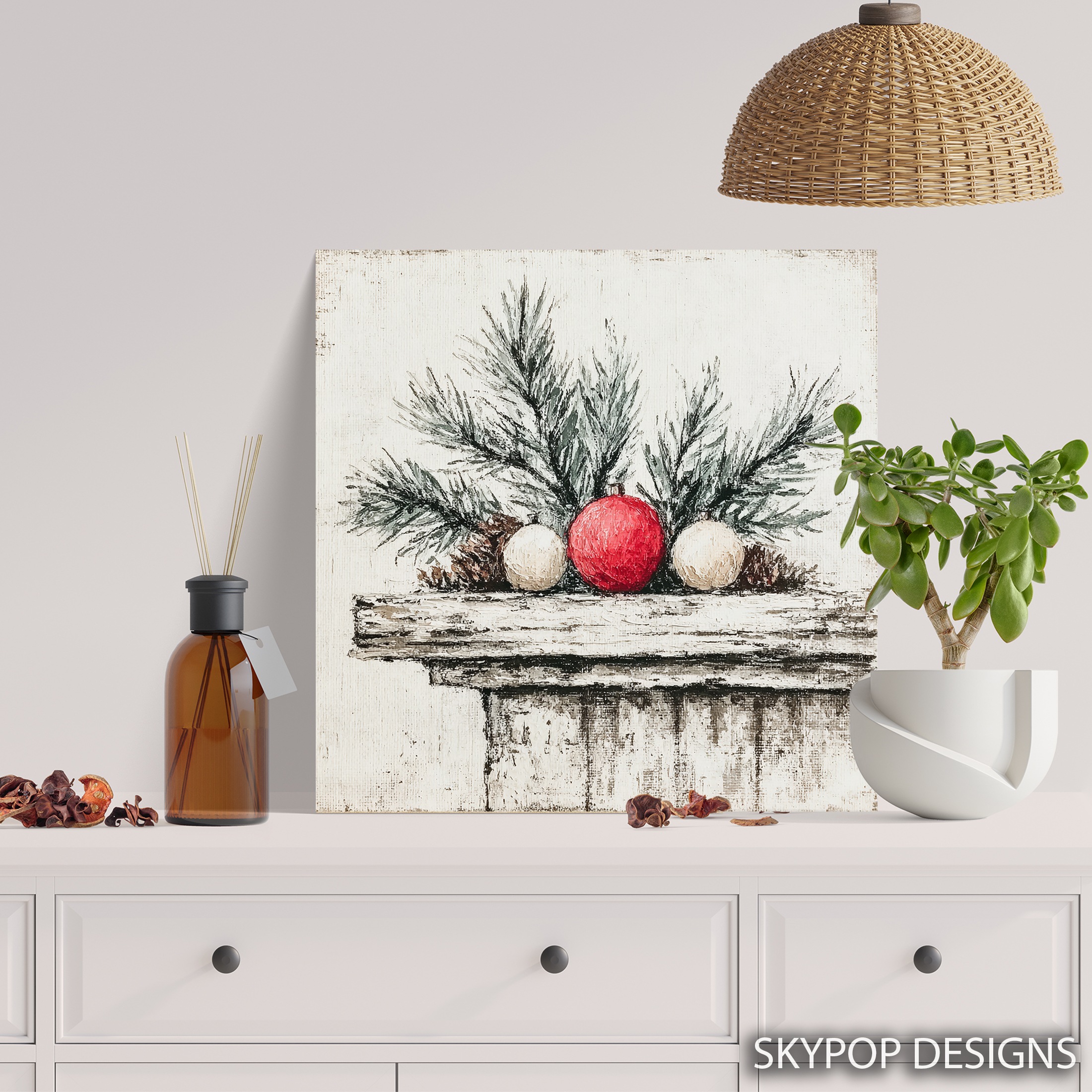 5.jpg Rustic Christmas Ornament Art