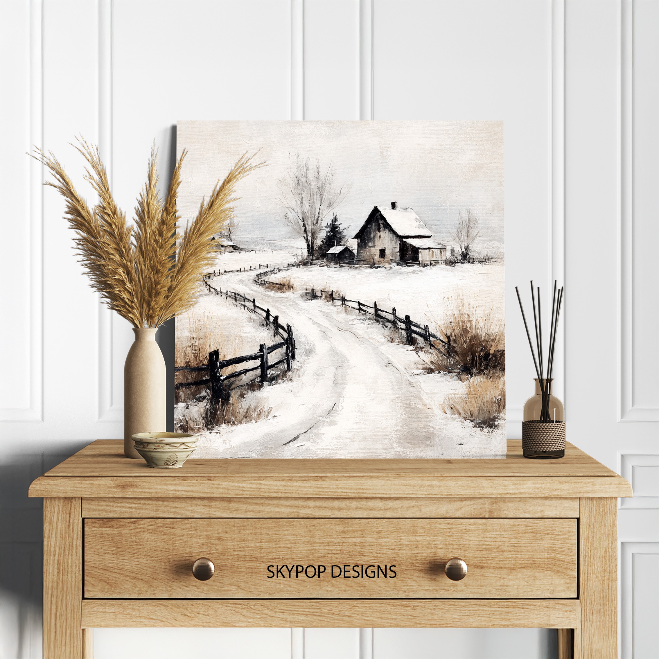 5.jpg Winter Farm Art