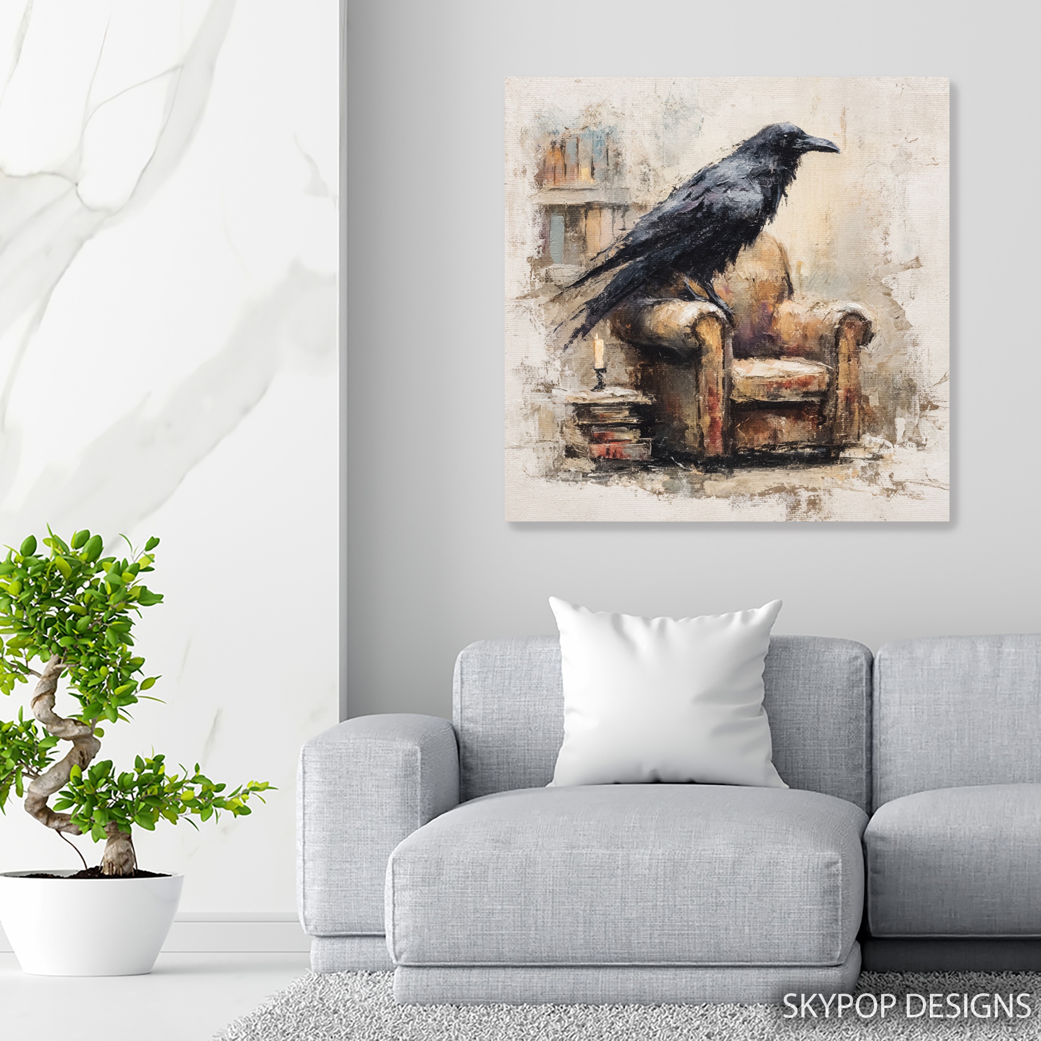 5.jpg Raven Armchair Art