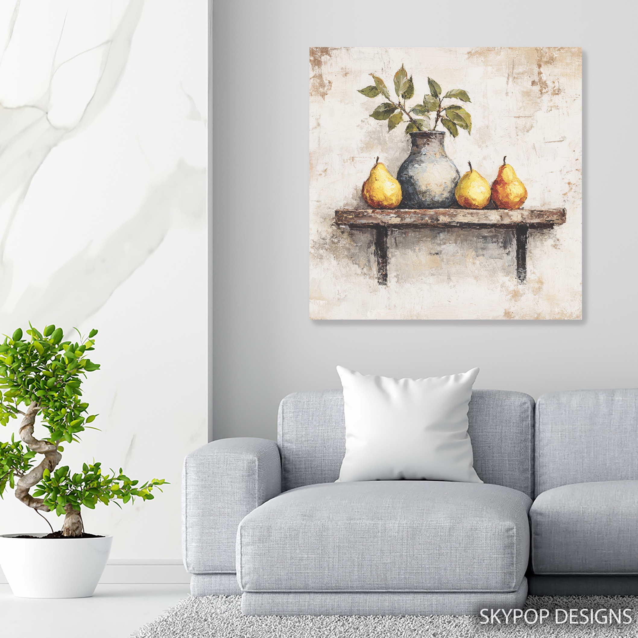 5.jpg Pears and Leaves Art